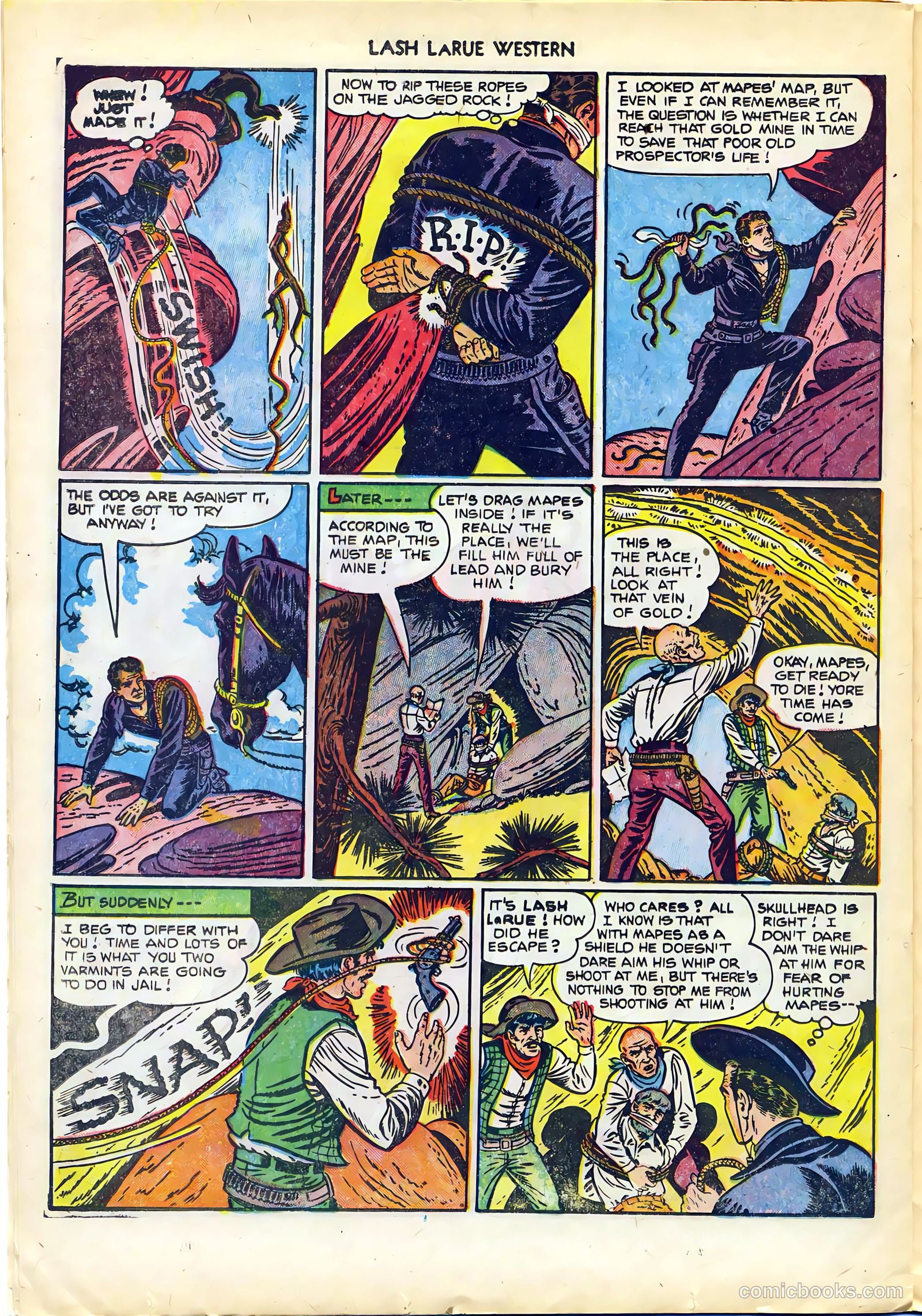 Lash LaRue Western #29 (1952) — page 22 of 36