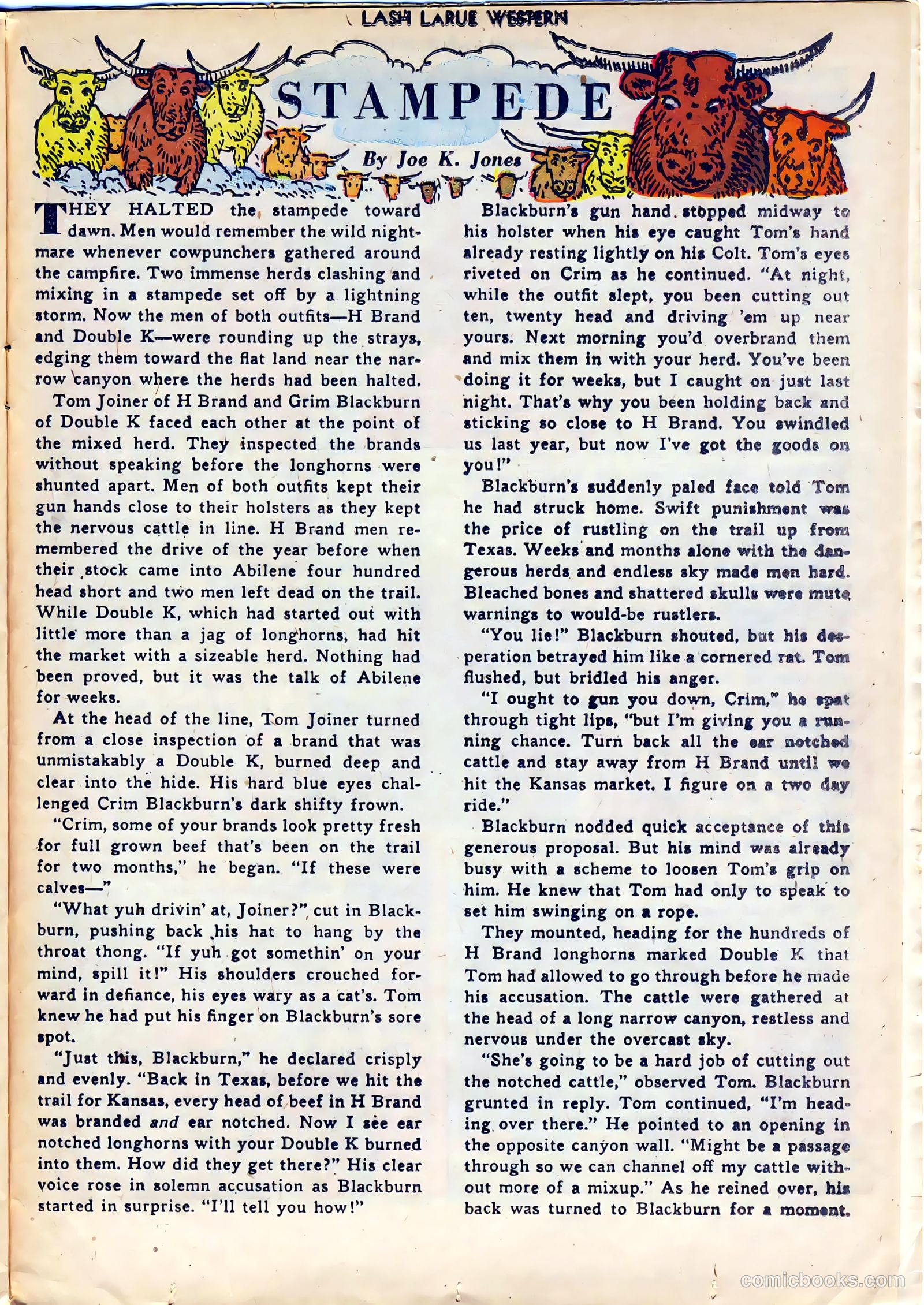 Lash LaRue Western #29 (1952) — page 25 of 36