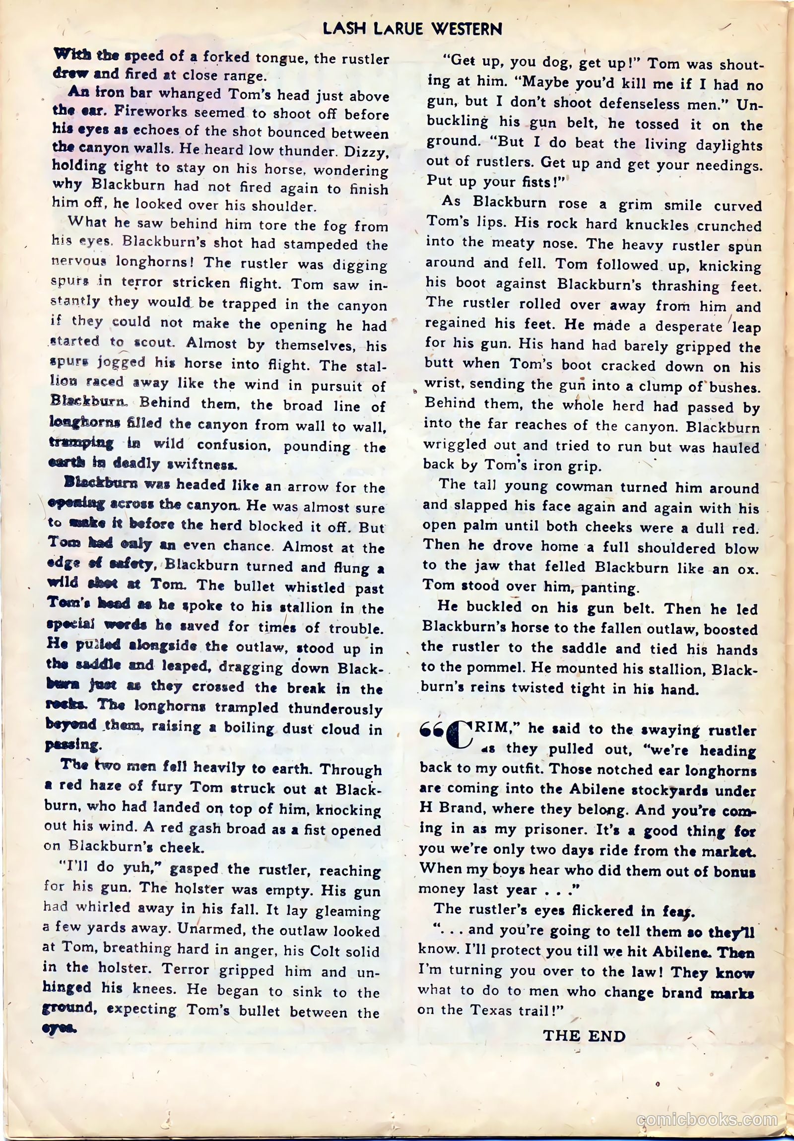 Lash LaRue Western #29 (1952) — page 26 of 36