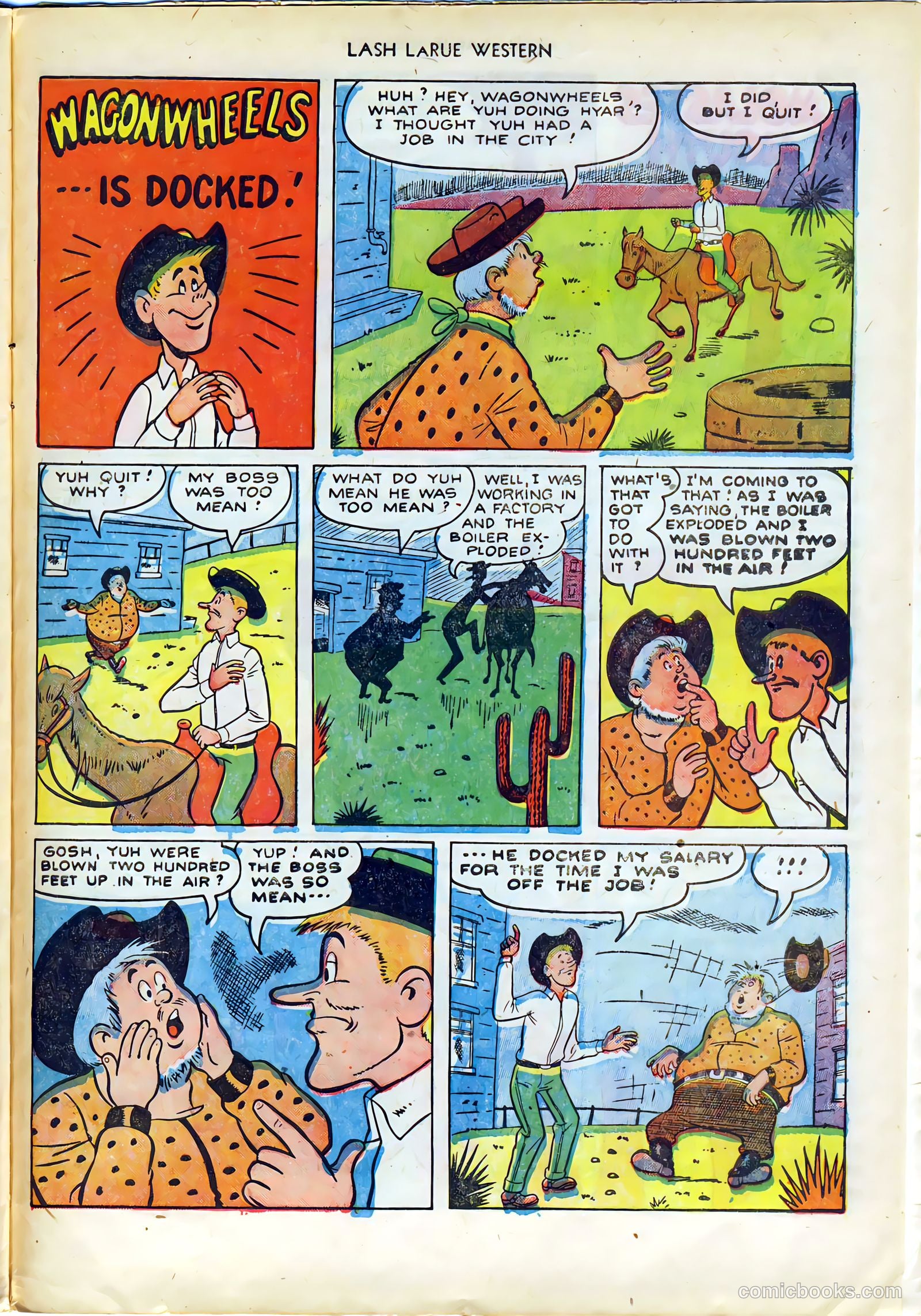 Lash LaRue Western #29 (1952) — page 27 of 36