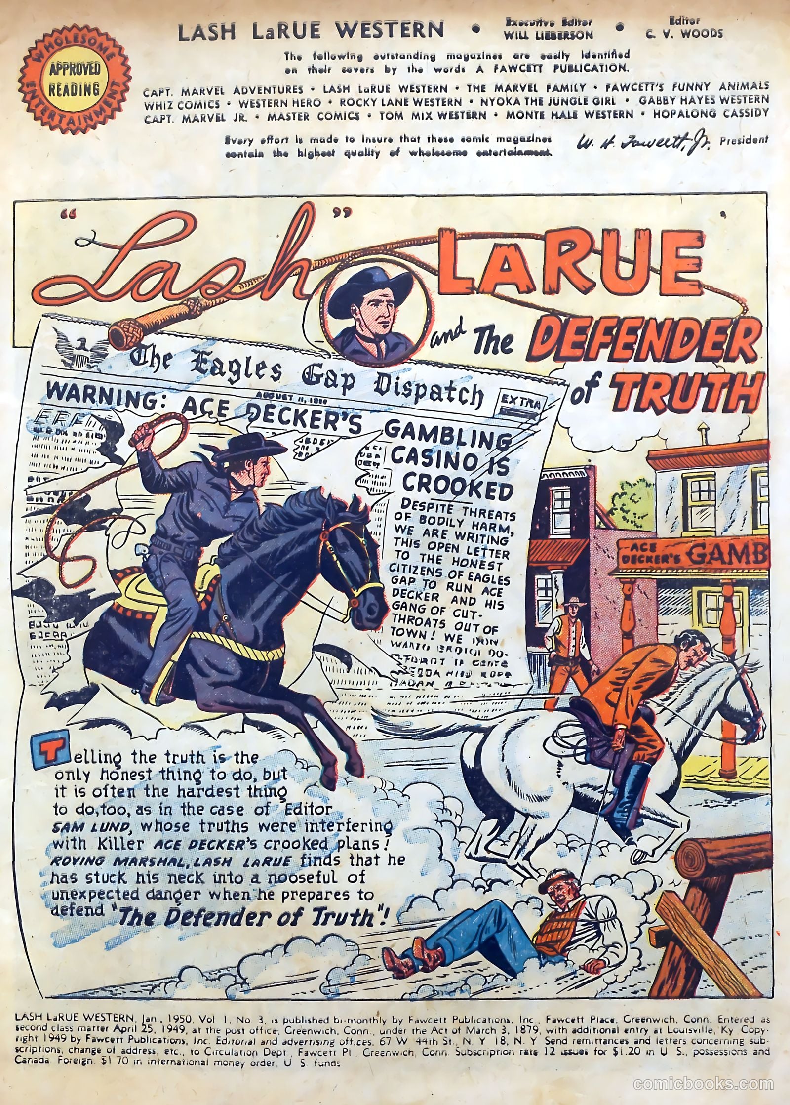 Lash LaRue Western #3 (1950) — page 3 of 36