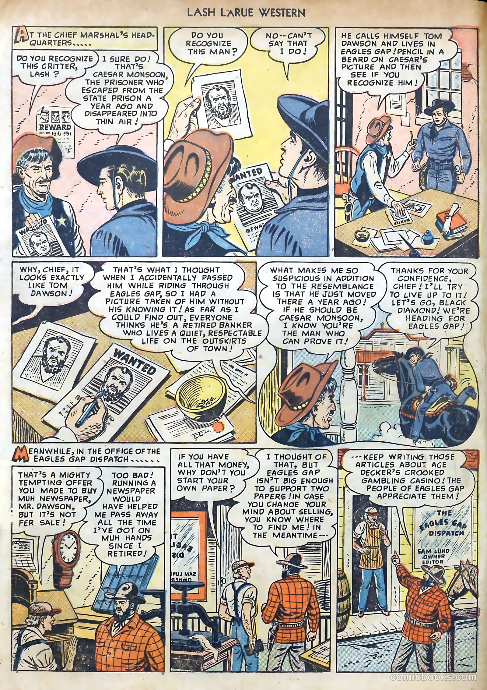 Lash LaRue Western #3 (1950) — page 4 of 36