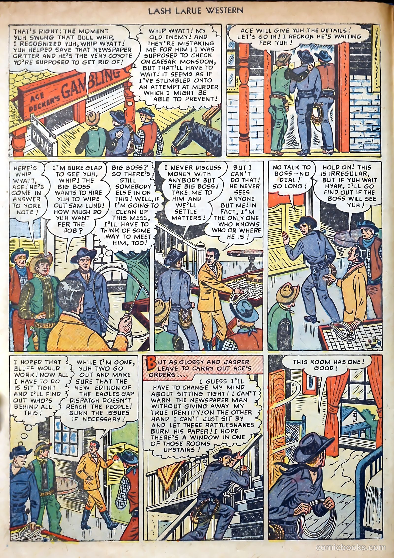 Lash LaRue Western #3 (1950) — page 6 of 36