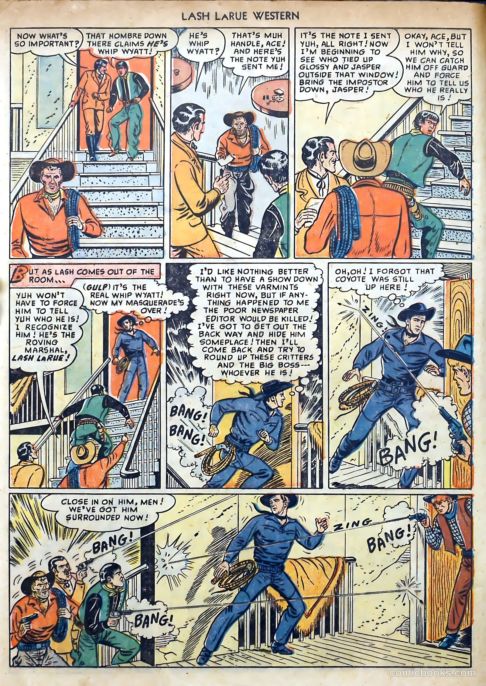 Lash LaRue Western #3 (1950) — page 8 of 36