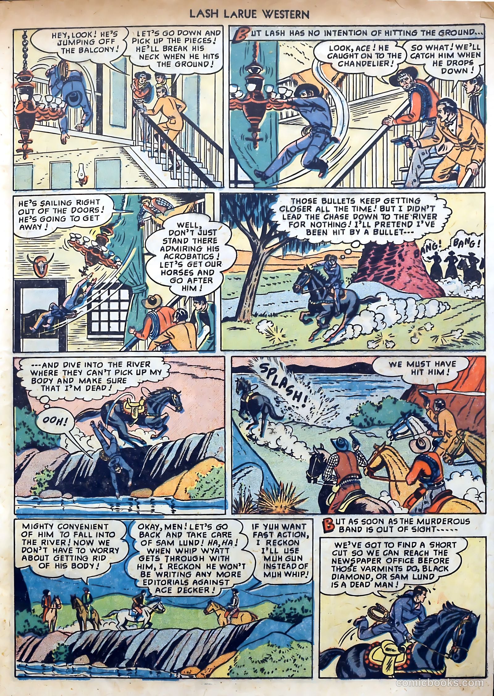 Lash LaRue Western #3 (1950) — page 9 of 36