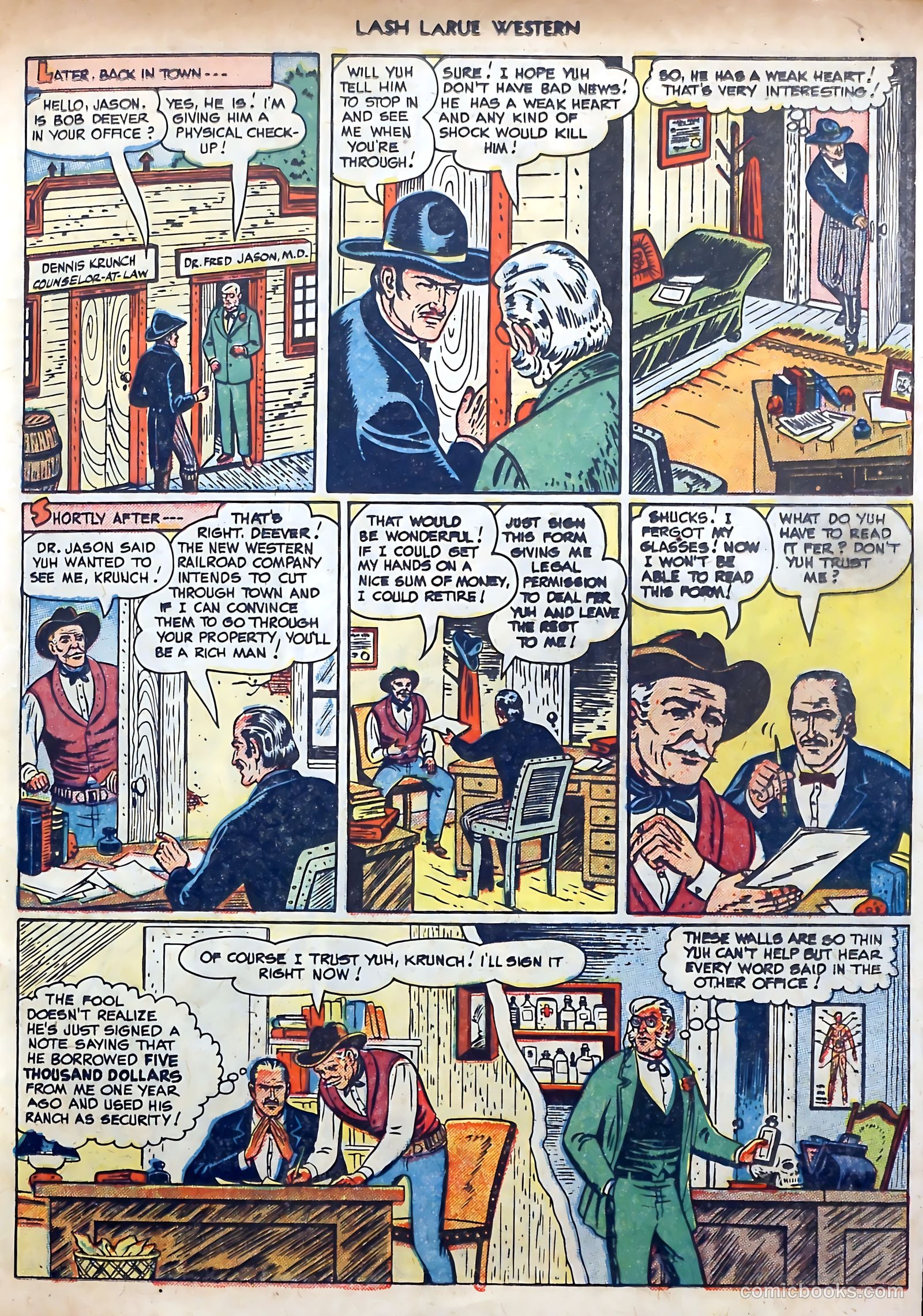 Lash LaRue Western #3 (1950) — page 15 of 36