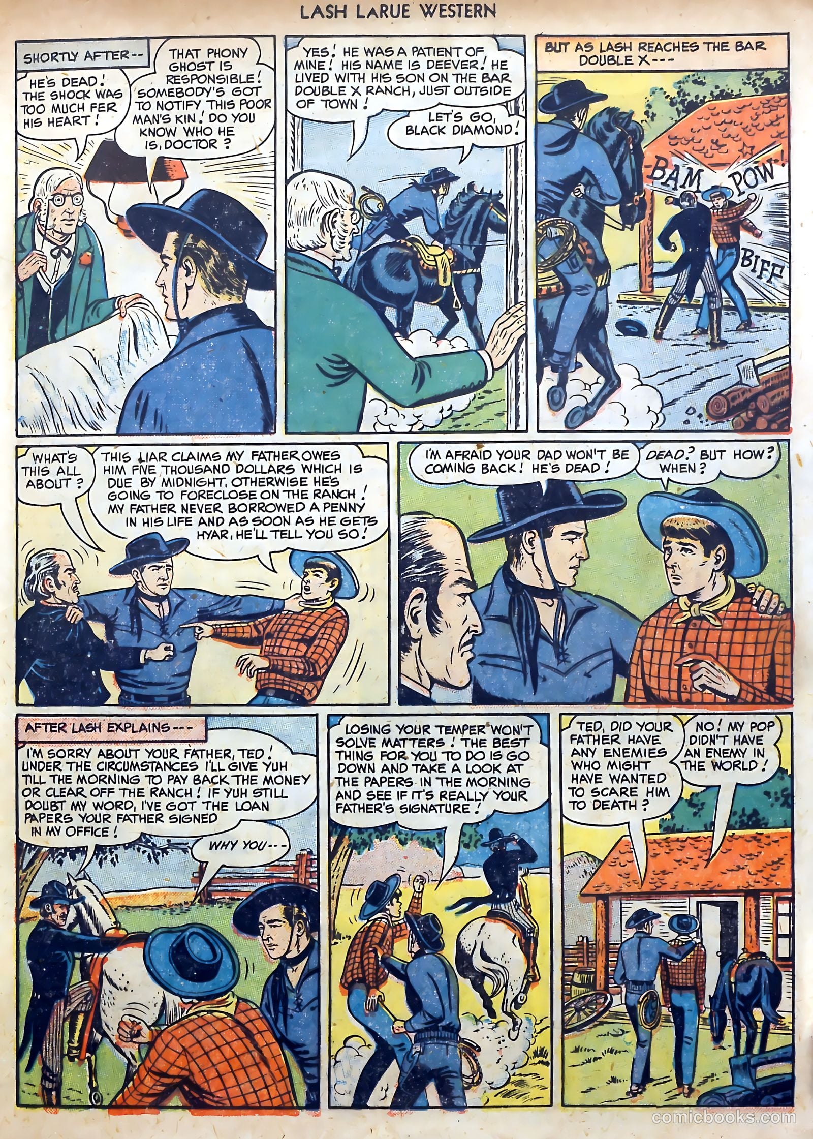 Lash LaRue Western #3 (1950) — page 17 of 36