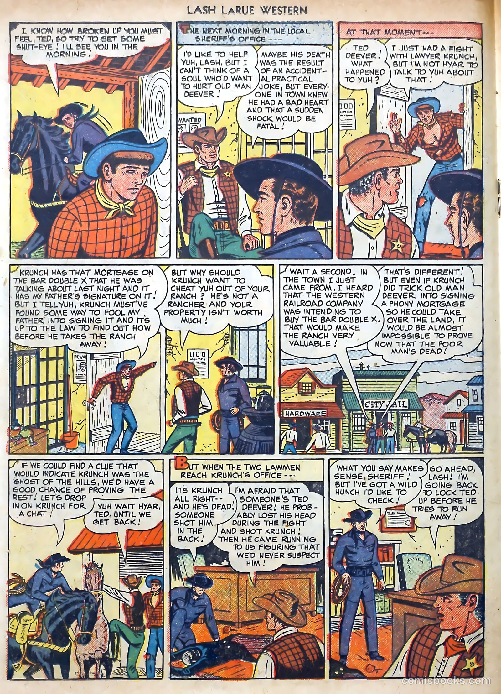 Lash LaRue Western #3 (1950) — page 18 of 36