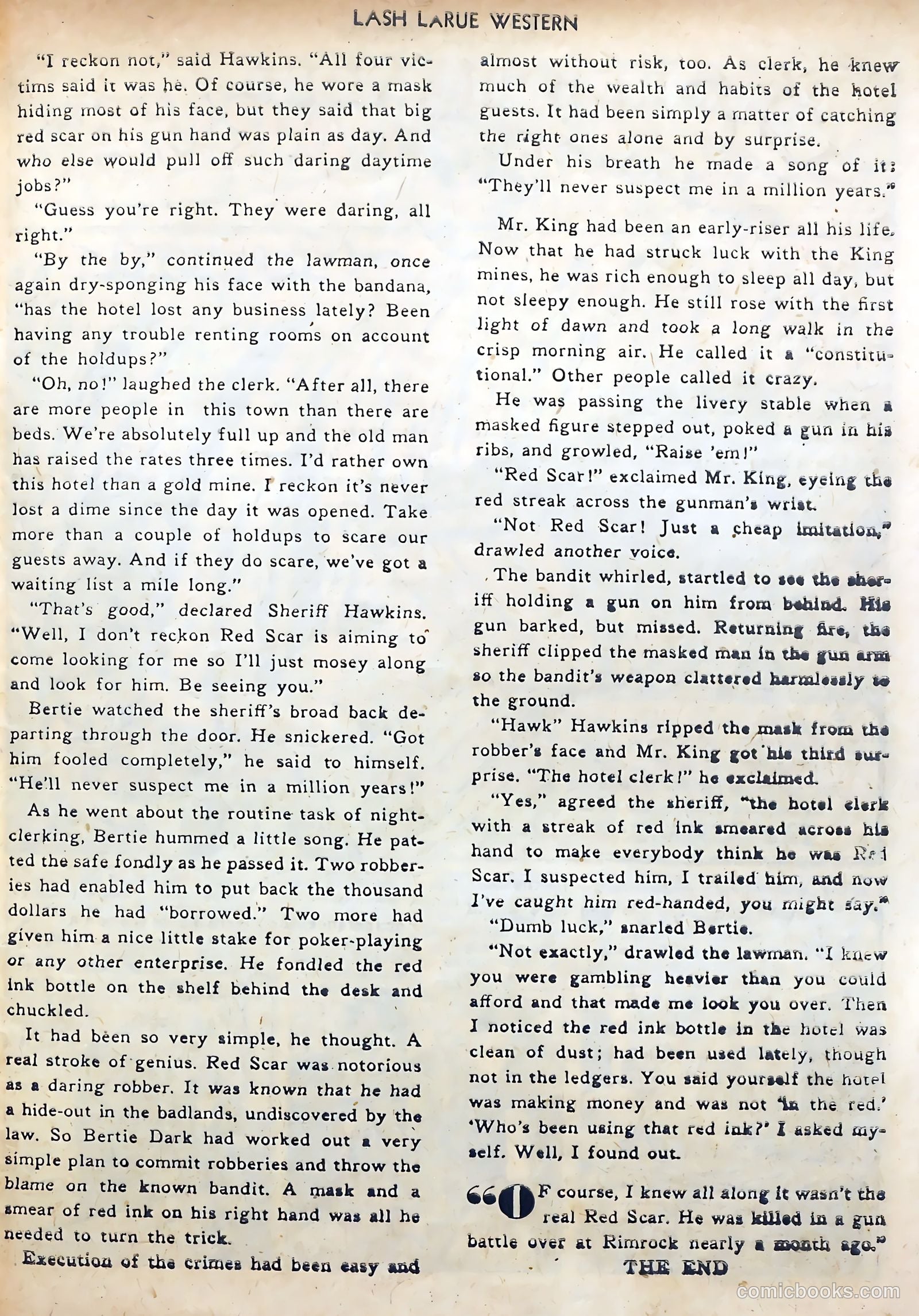 Lash LaRue Western #3 (1950) — page 27 of 36
