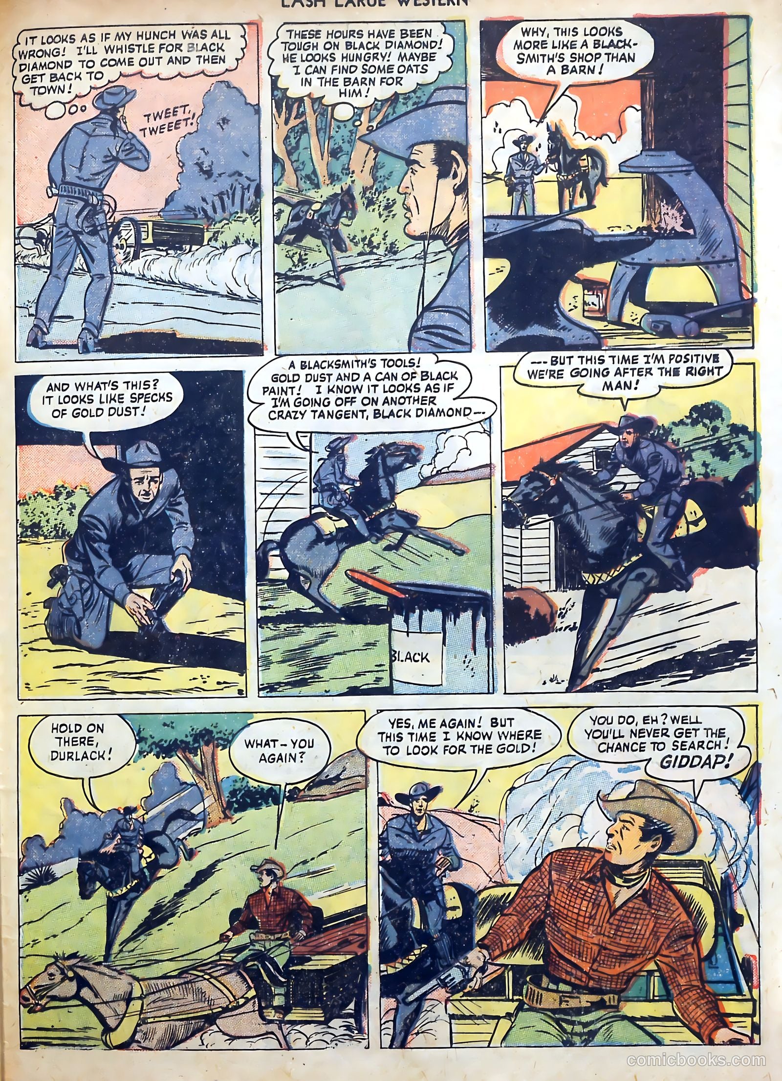 Lash LaRue Western #3 (1950) — page 33 of 36