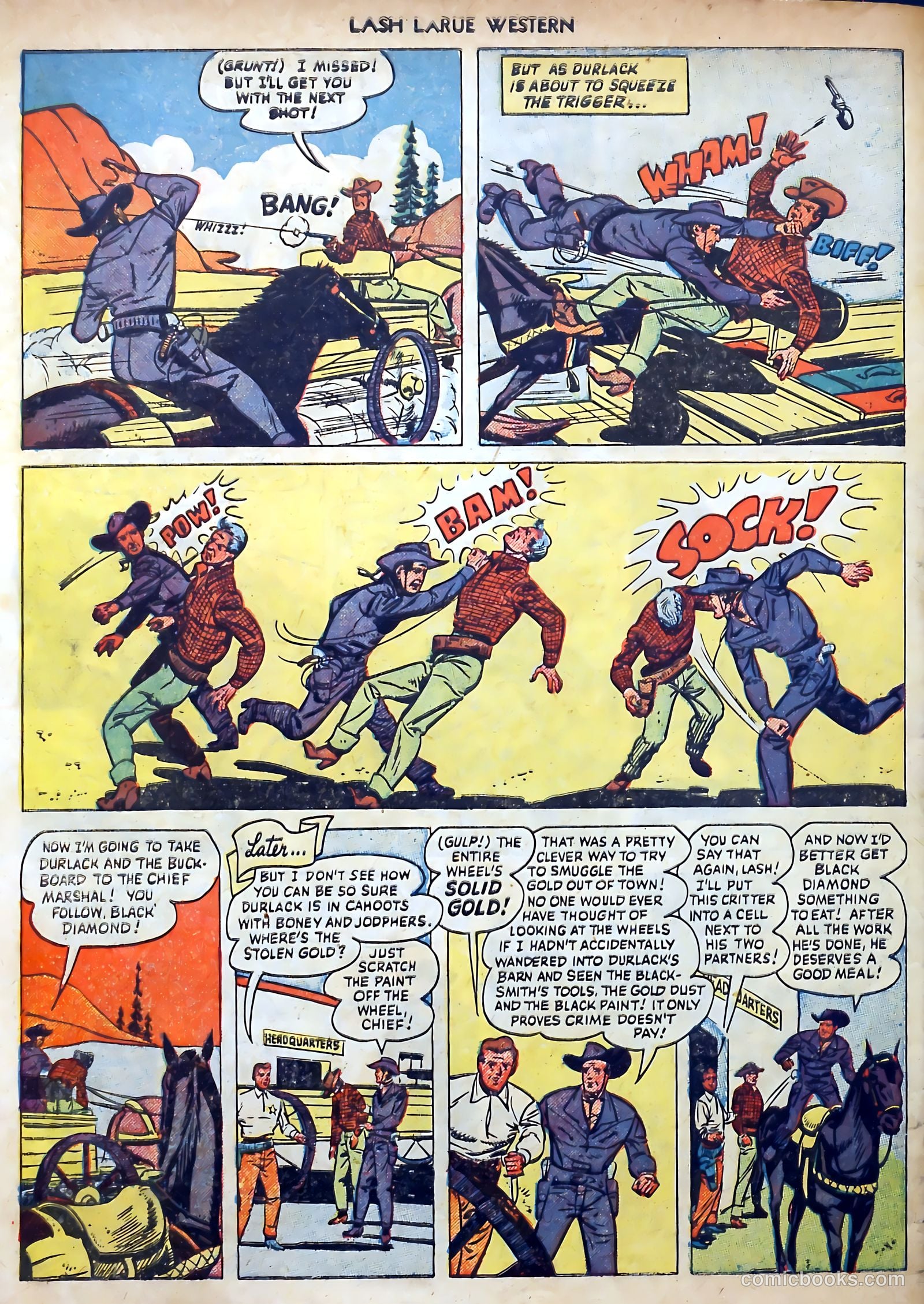 Lash LaRue Western #3 (1950) — page 34 of 36