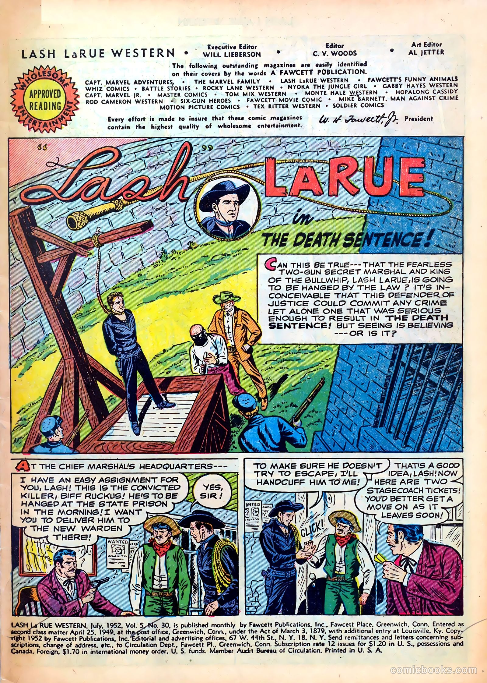 Lash LaRue Western #30 (1952) — page 3 of 36