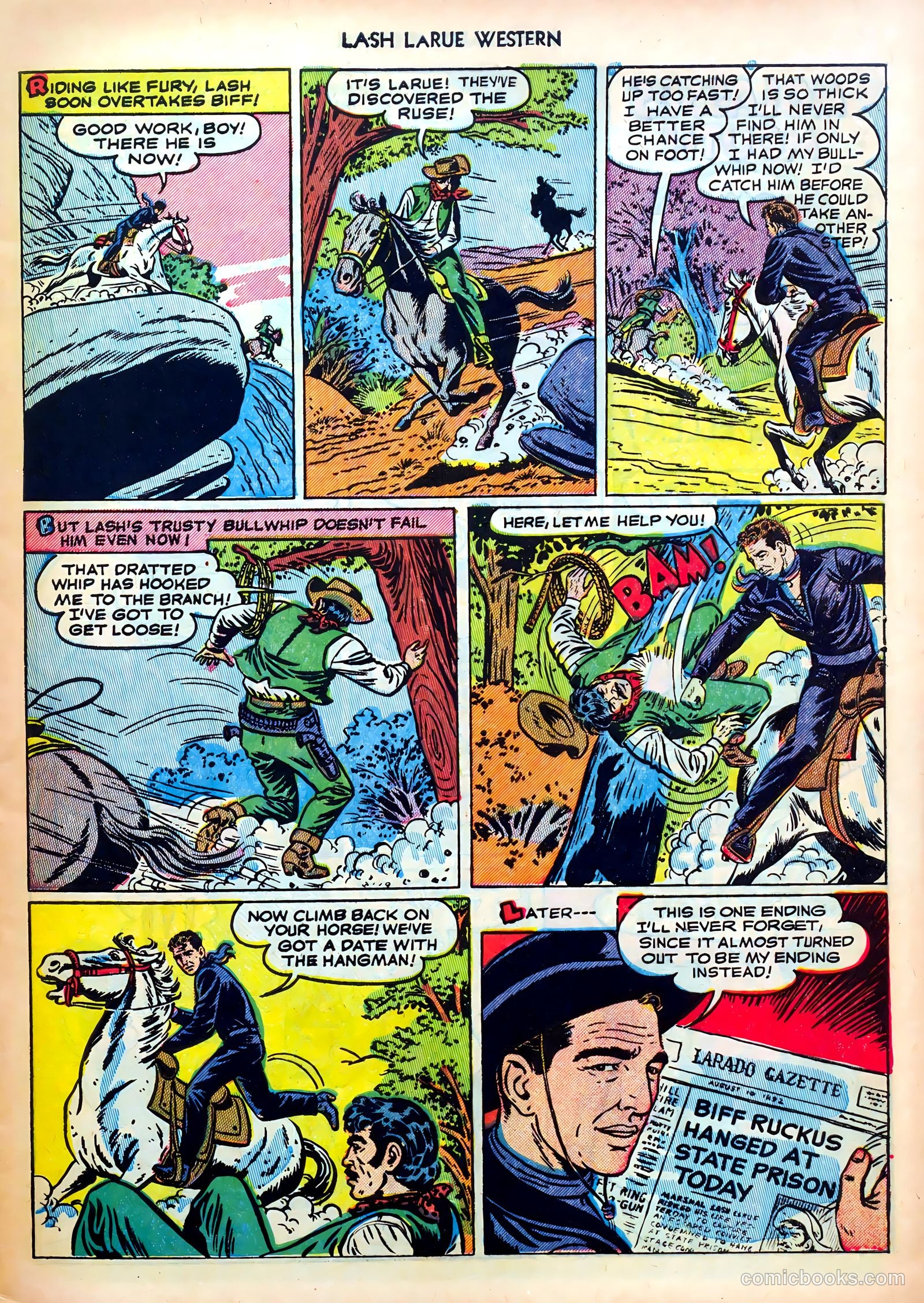 Lash LaRue Western #30 (1952) — page 9 of 36