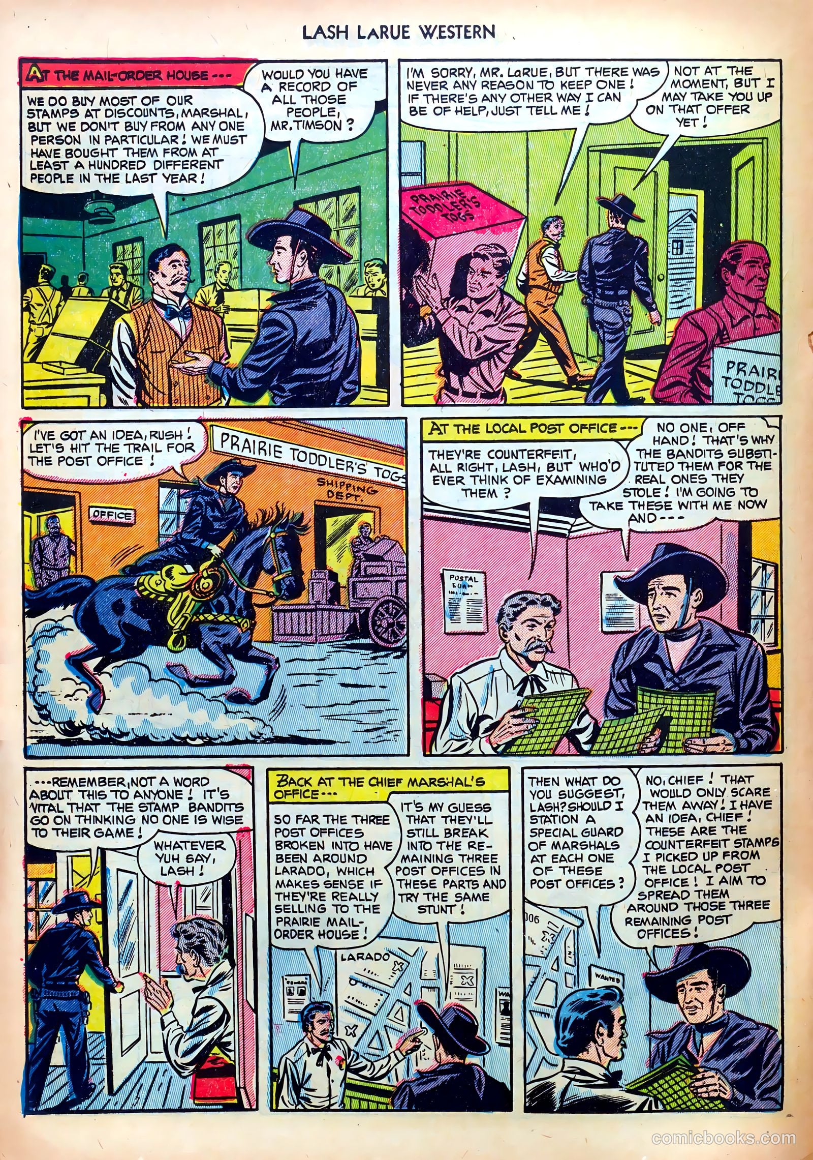 Lash LaRue Western #30 (1952) — page 20 of 36