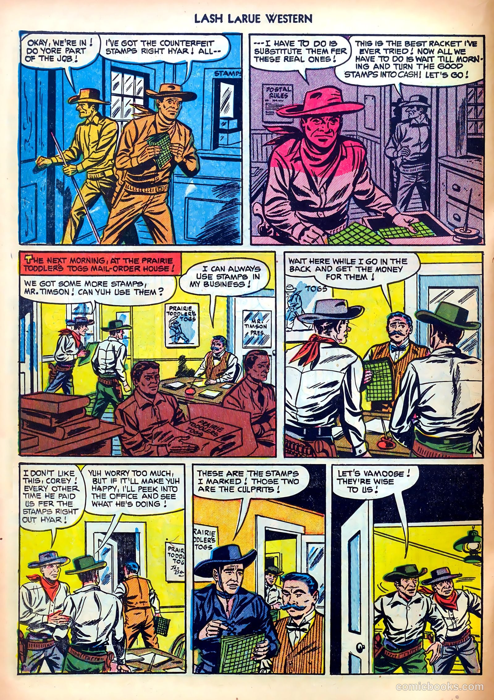 Lash LaRue Western #30 (1952) — page 22 of 36