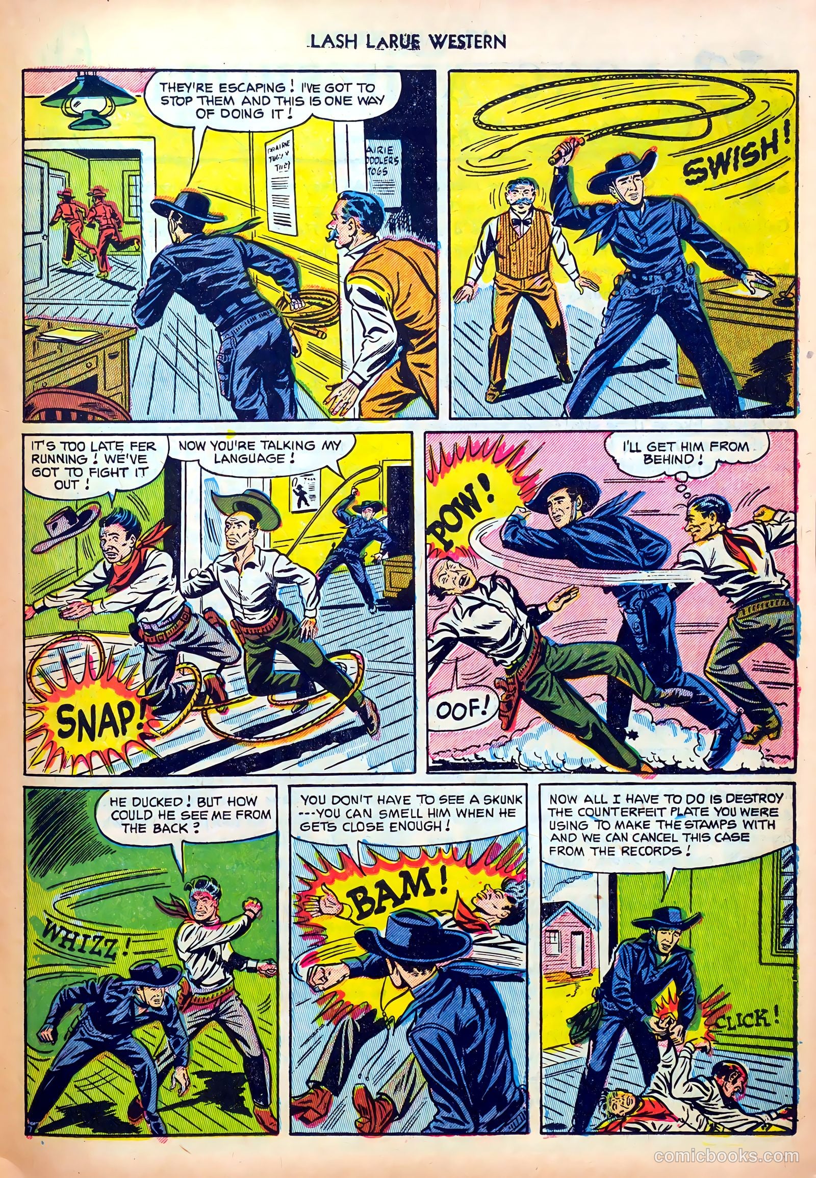 Lash LaRue Western #30 (1952) — page 23 of 36