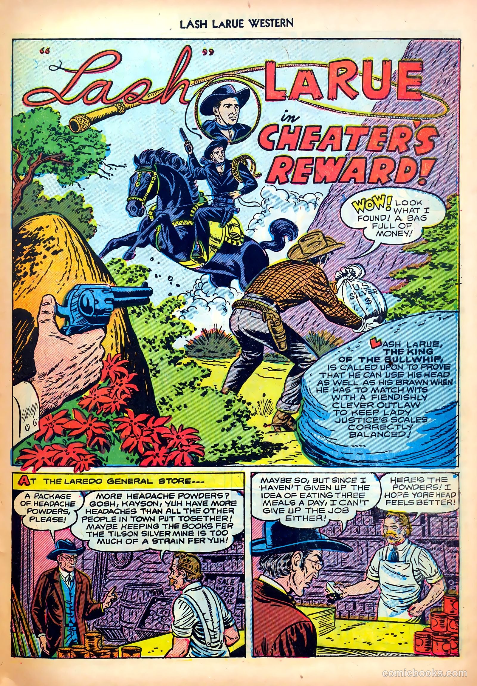 Lash LaRue Western #30 (1952) — page 27 of 36