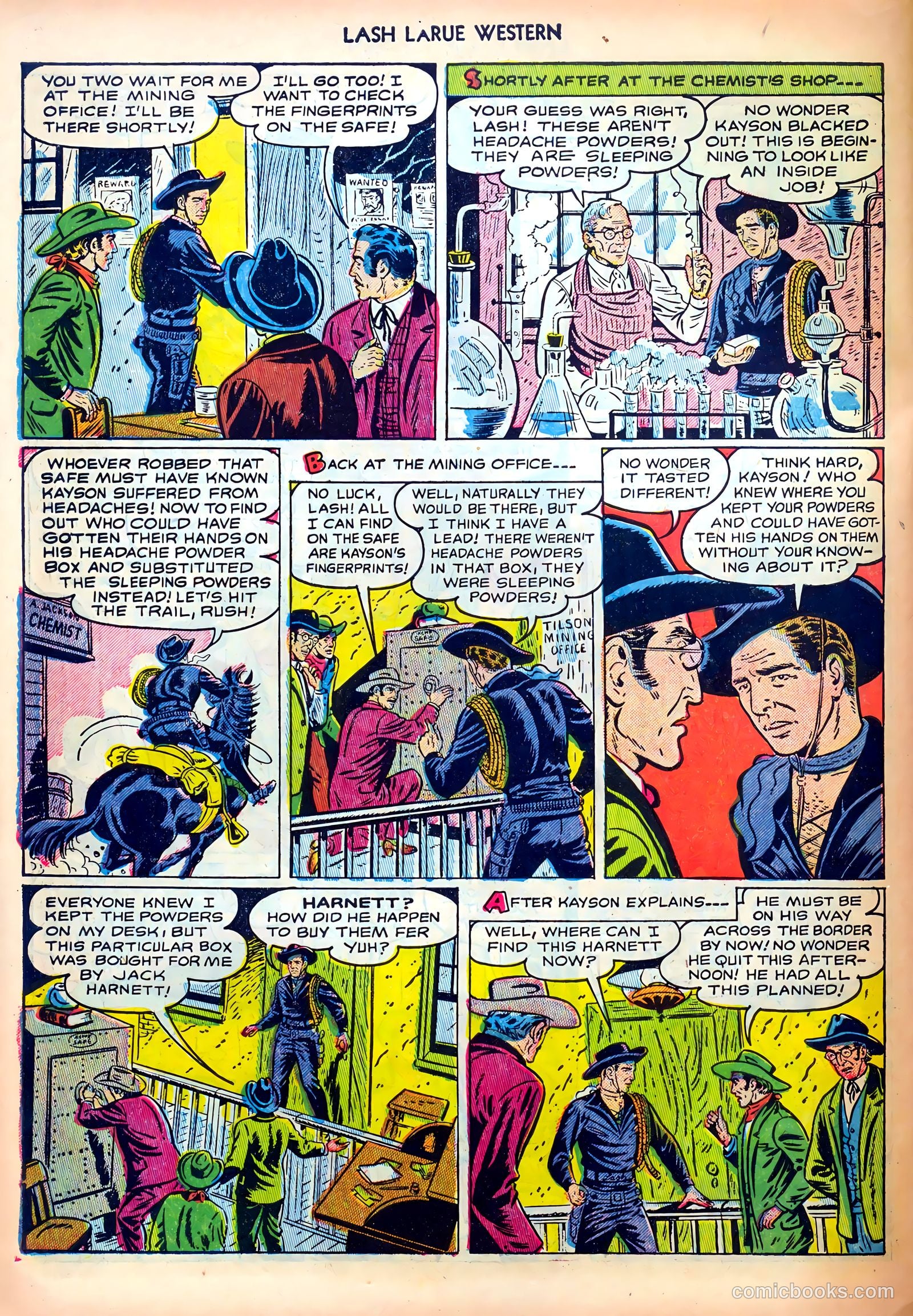 Lash LaRue Western #30 (1952) — page 30 of 36
