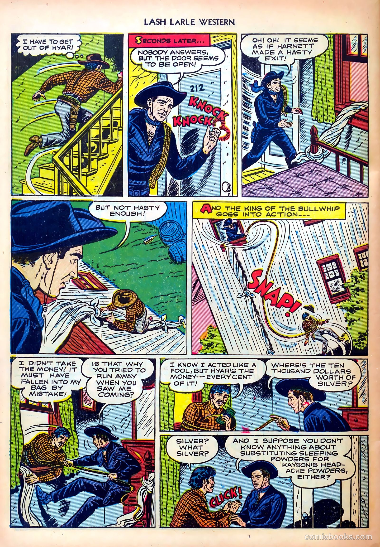 Lash LaRue Western #30 (1952) — page 32 of 36