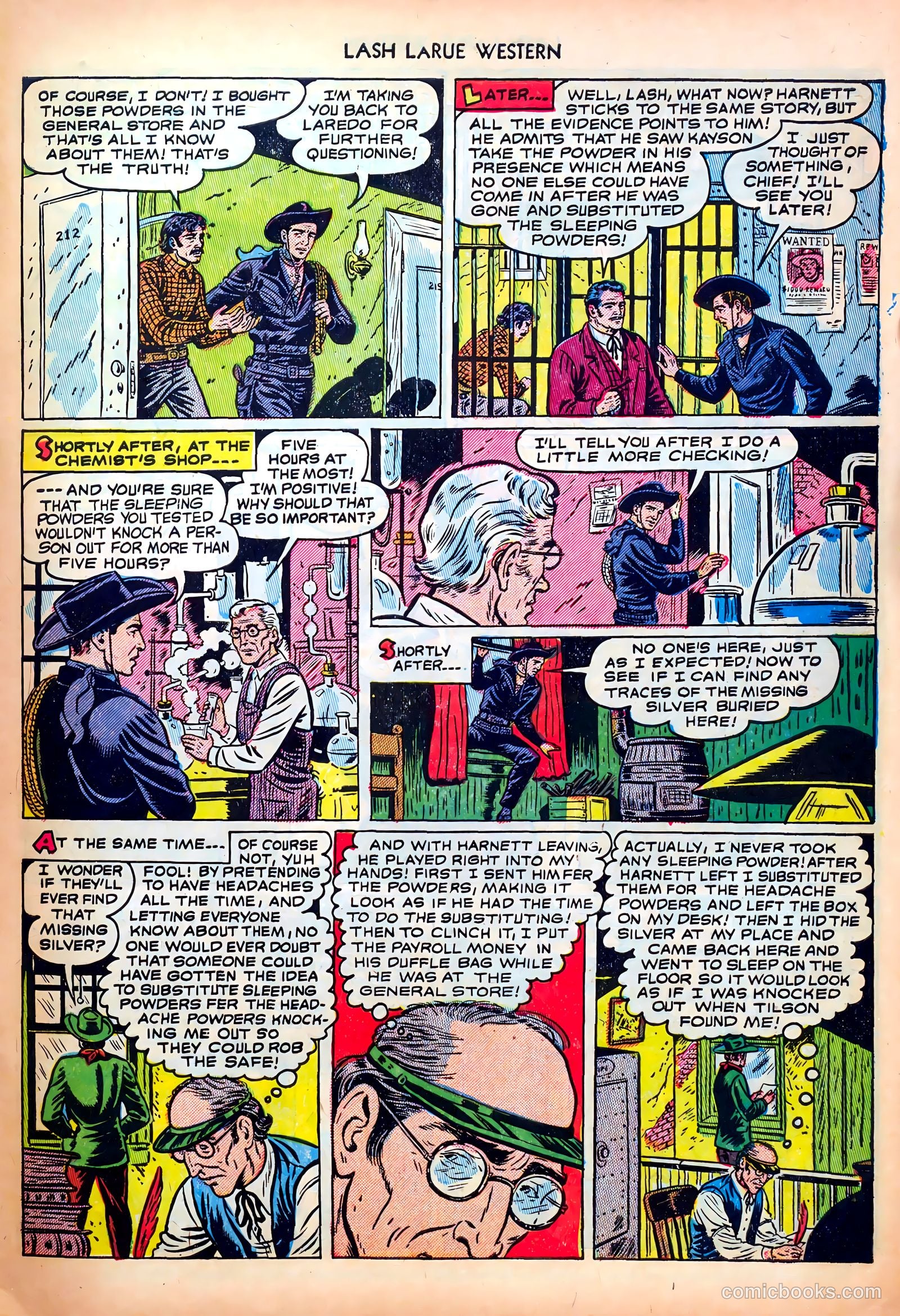 Lash LaRue Western #30 (1952) — page 33 of 36