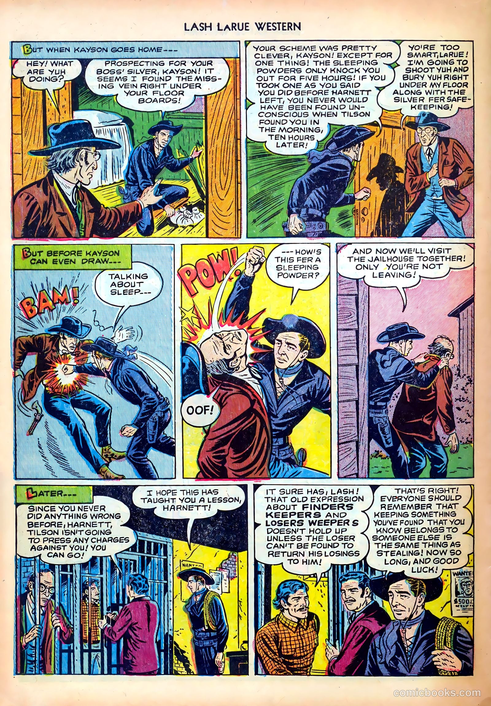 Lash LaRue Western #30 (1952) — page 34 of 36