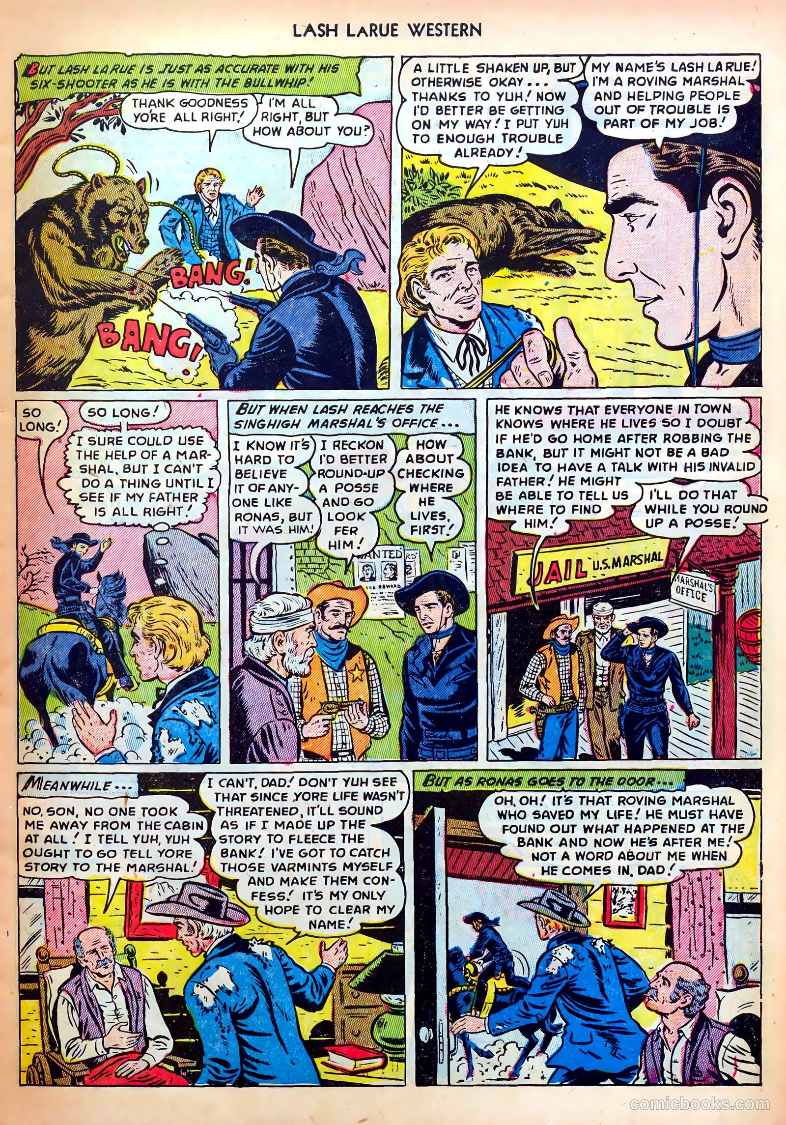 Lash LaRue Western #31 (1952) — page 7 of 36