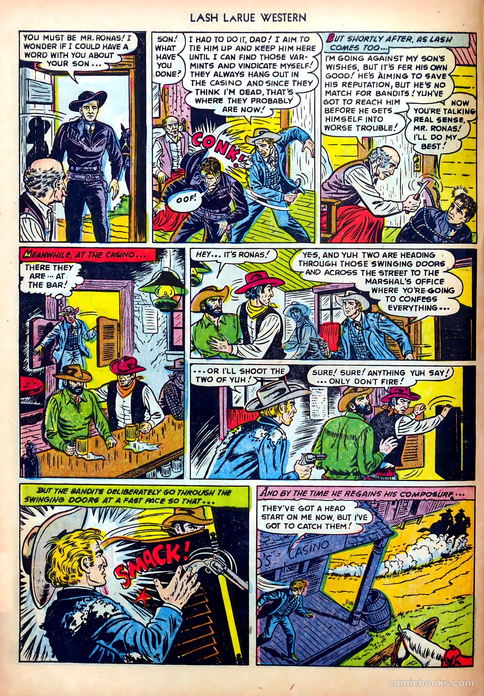 Lash LaRue Western #31 (1952) — page 8 of 36