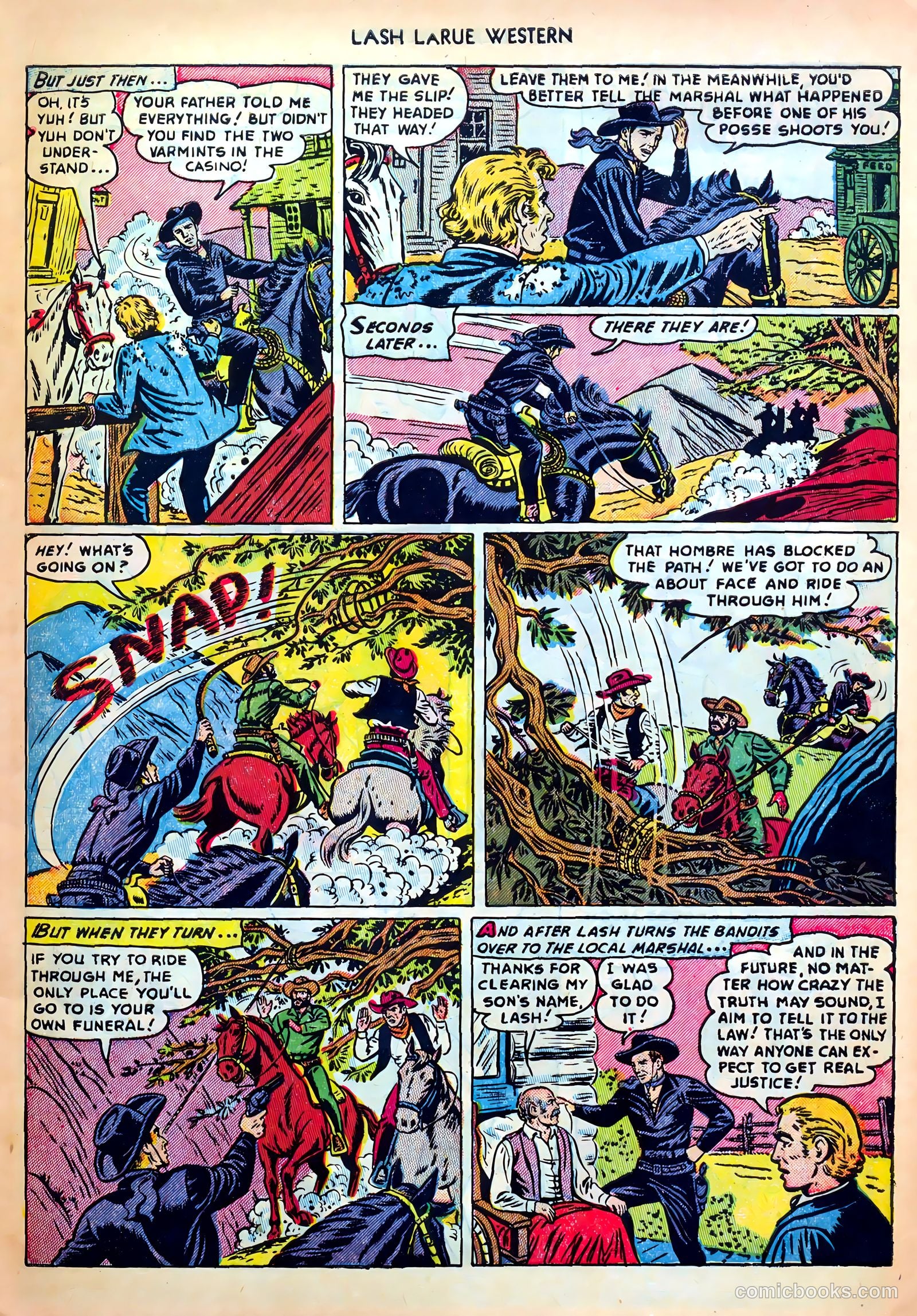 Lash LaRue Western #31 (1952) — page 9 of 36