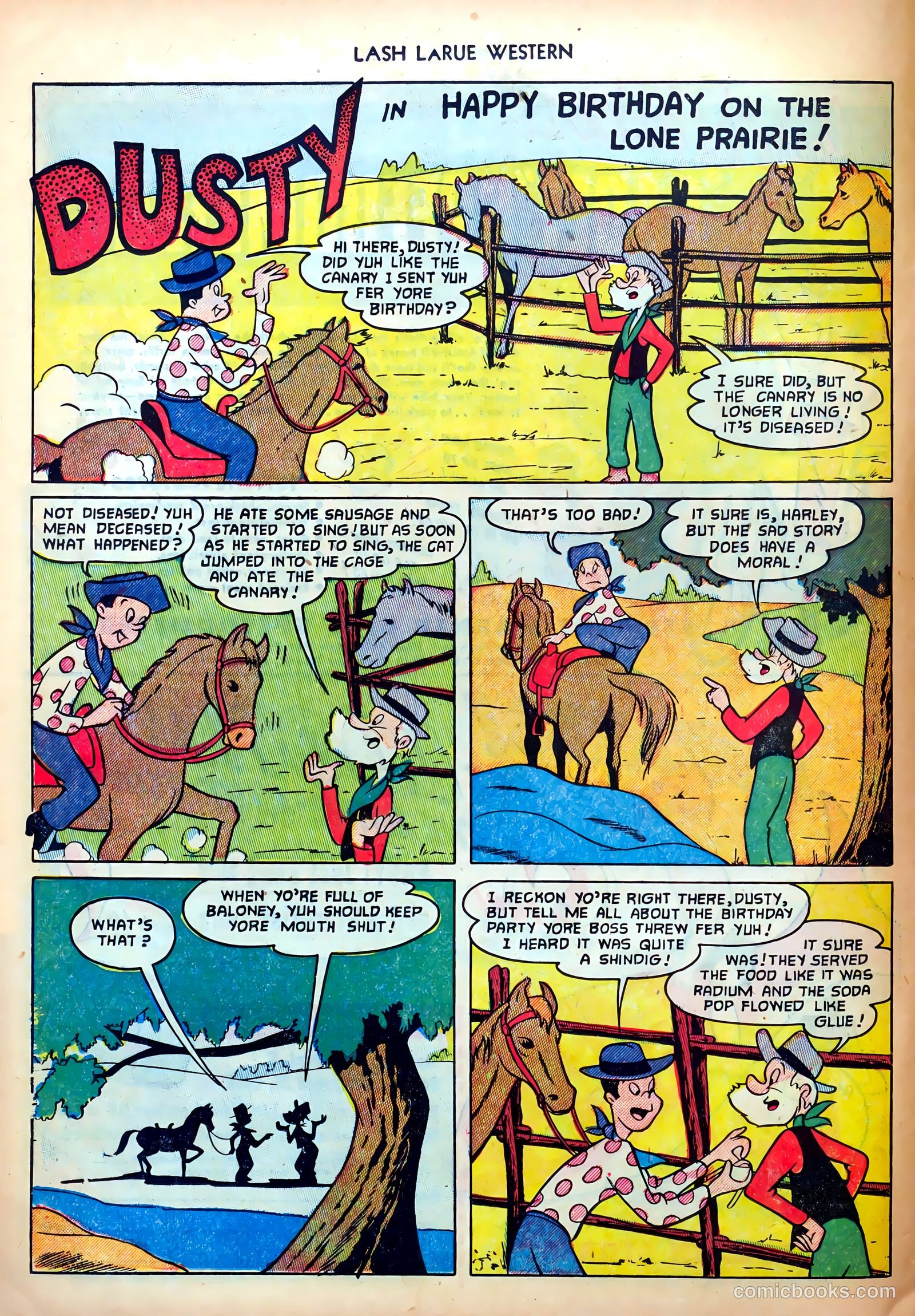 Lash LaRue Western #31 (1952) — page 14 of 36