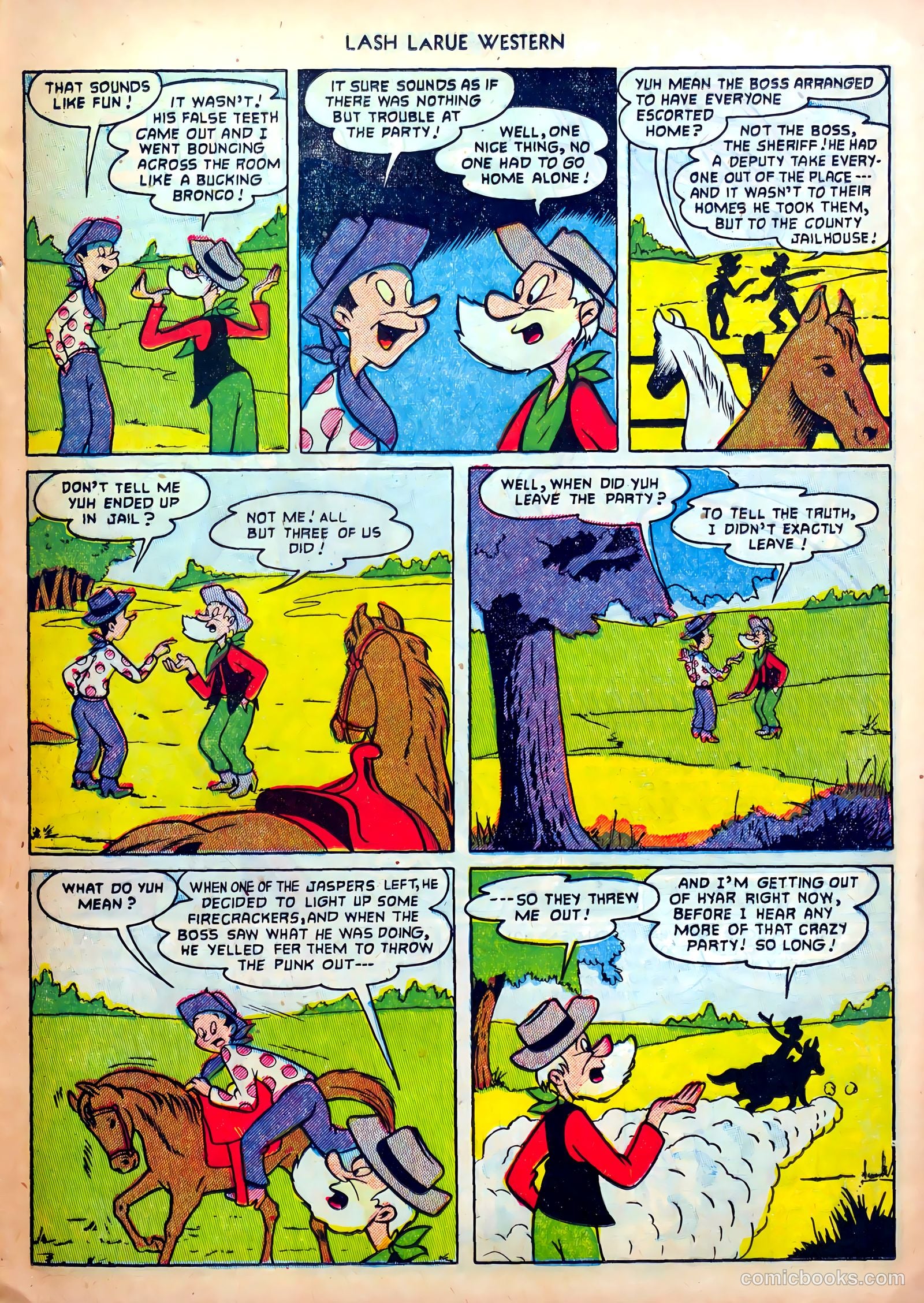 Lash LaRue Western #31 (1952) — page 17 of 36
