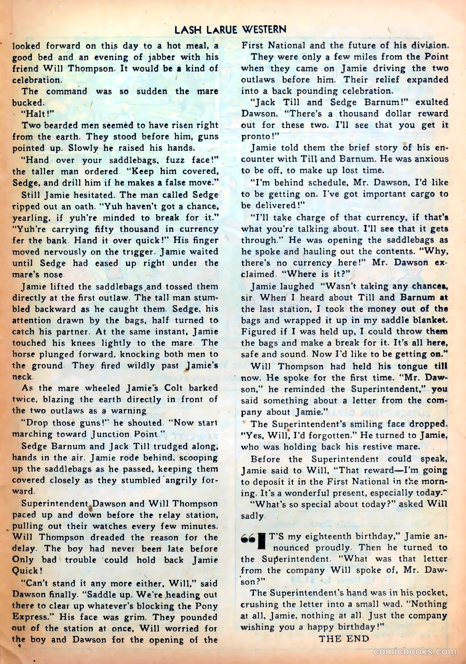 Lash LaRue Western #31 (1952) — page 25 of 36