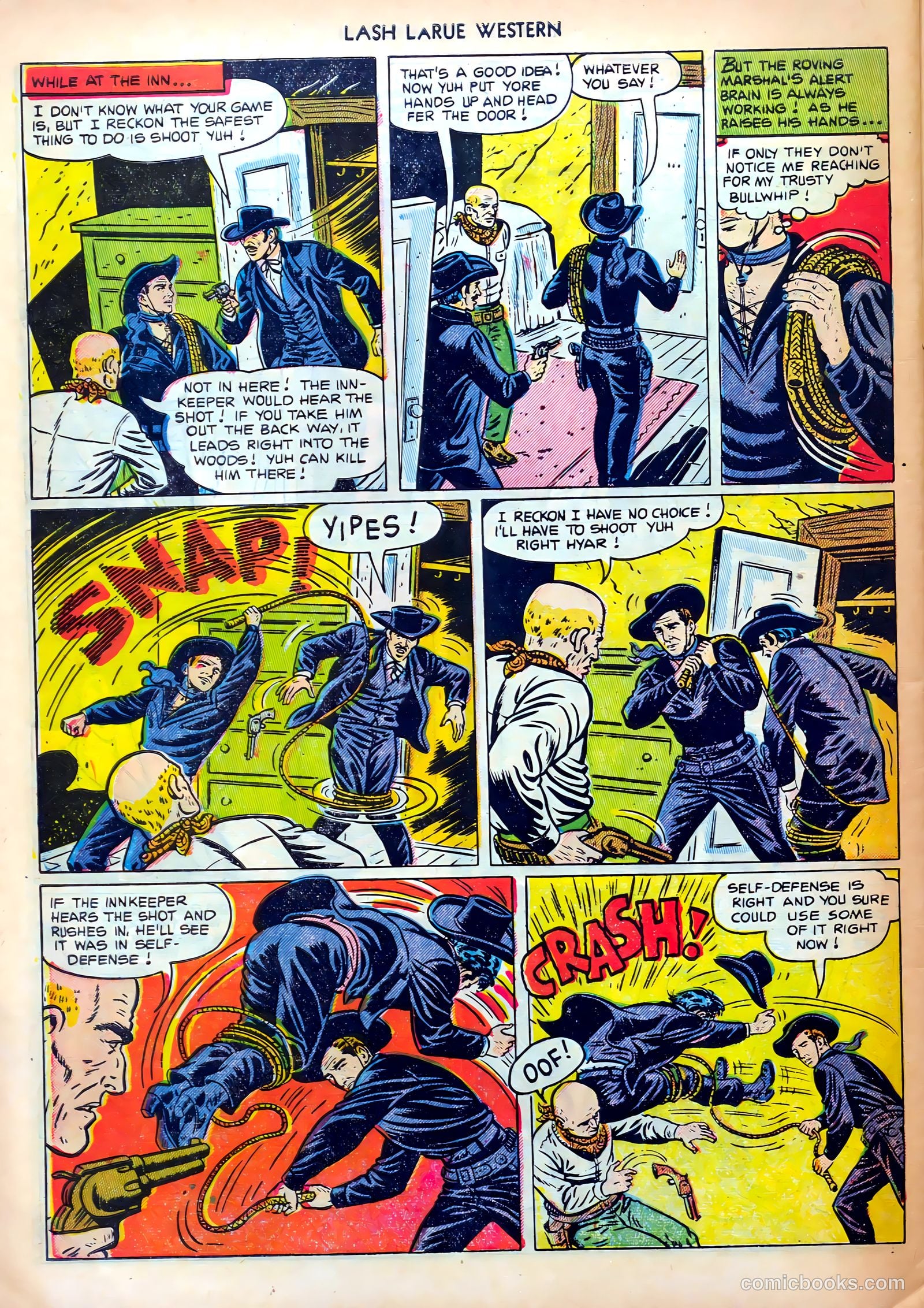 Lash LaRue Western #31 (1952) — page 32 of 36