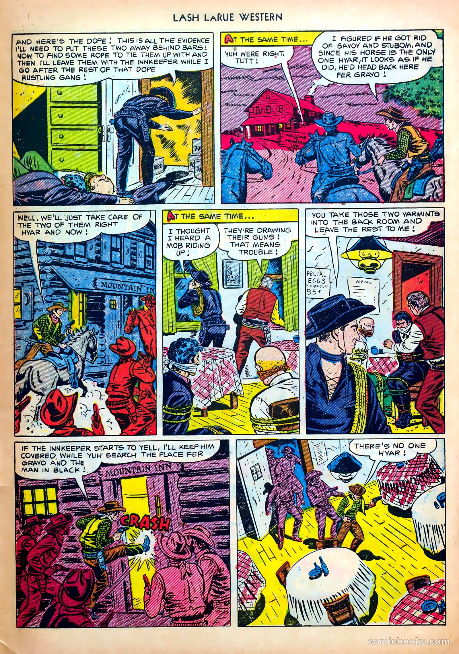 Lash LaRue Western #31 (1952) — page 33 of 36
