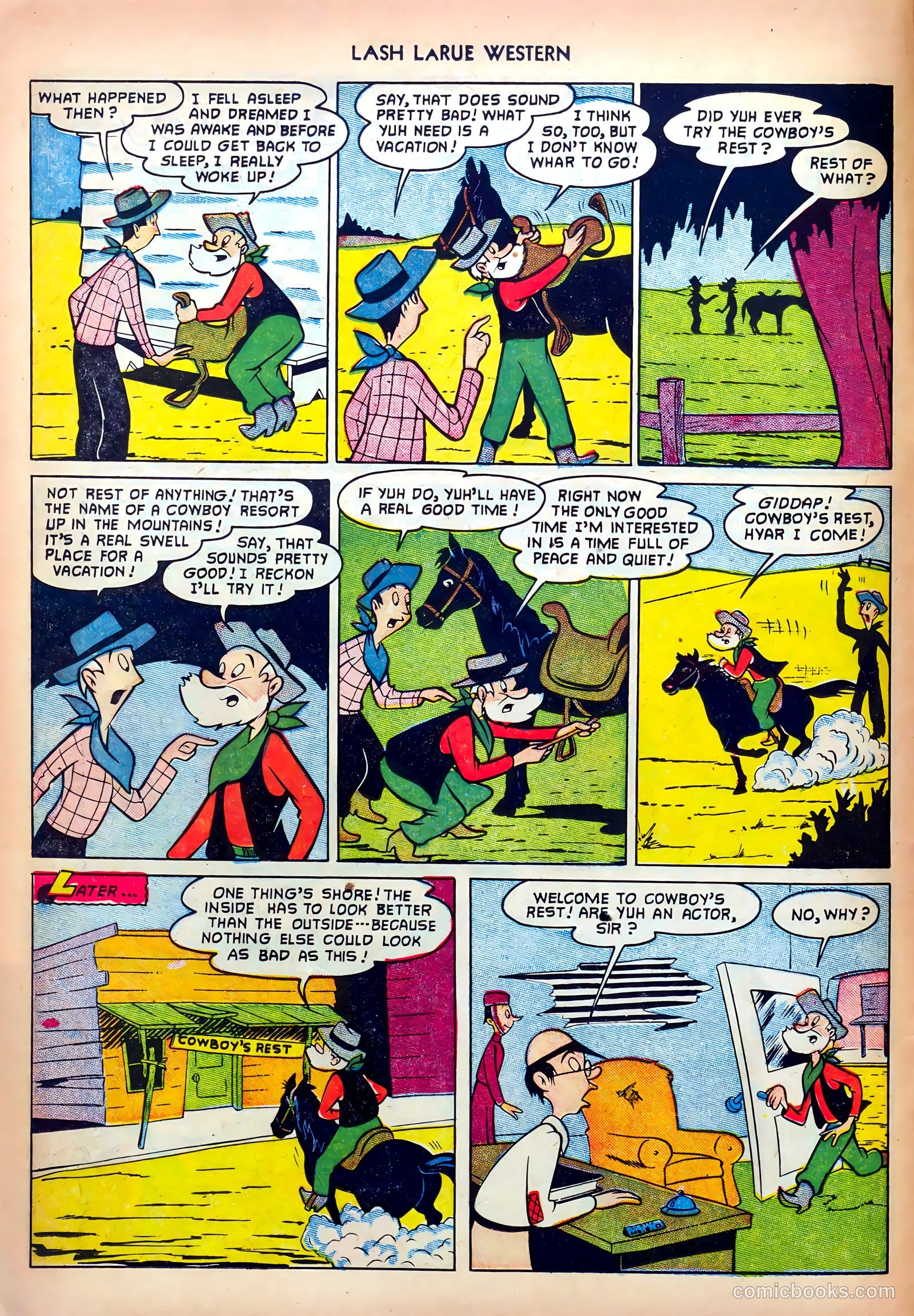 Lash LaRue Western #32 (1952) — page 14 of 36