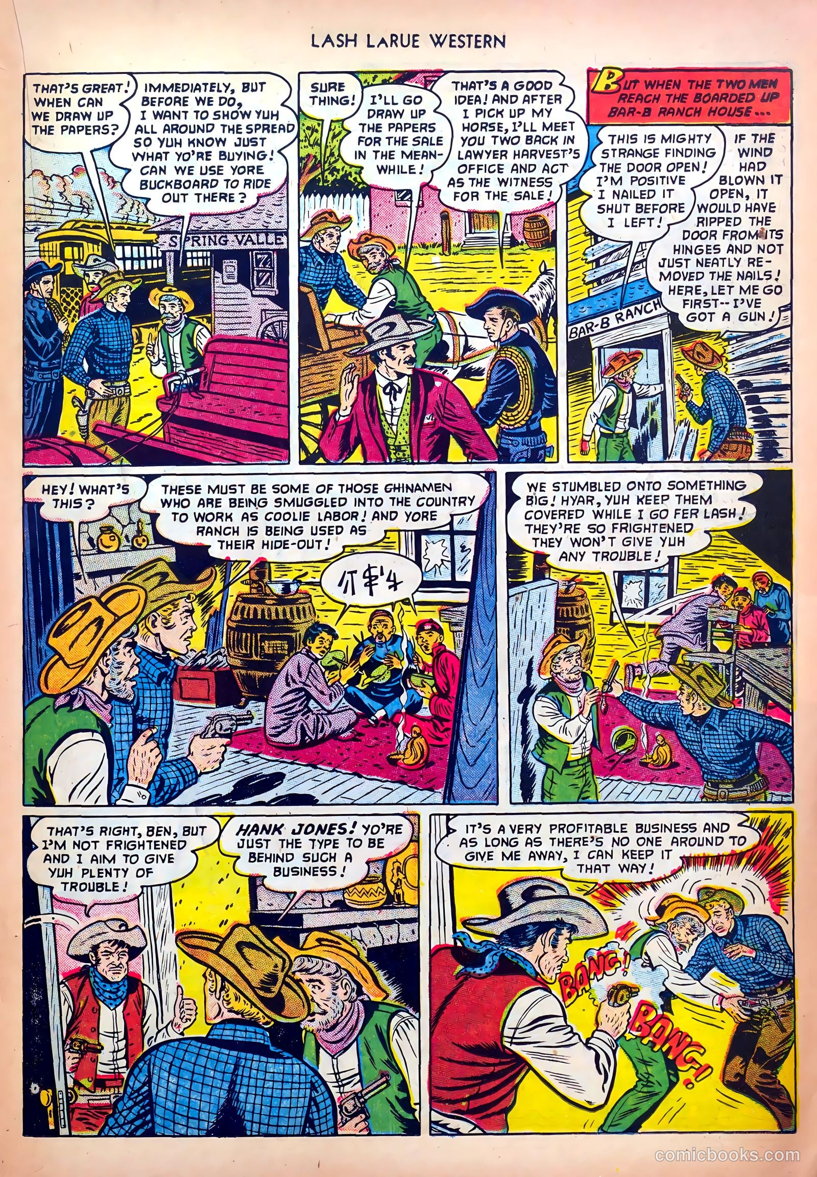 Lash LaRue Western #32 (1952) — page 19 of 36
