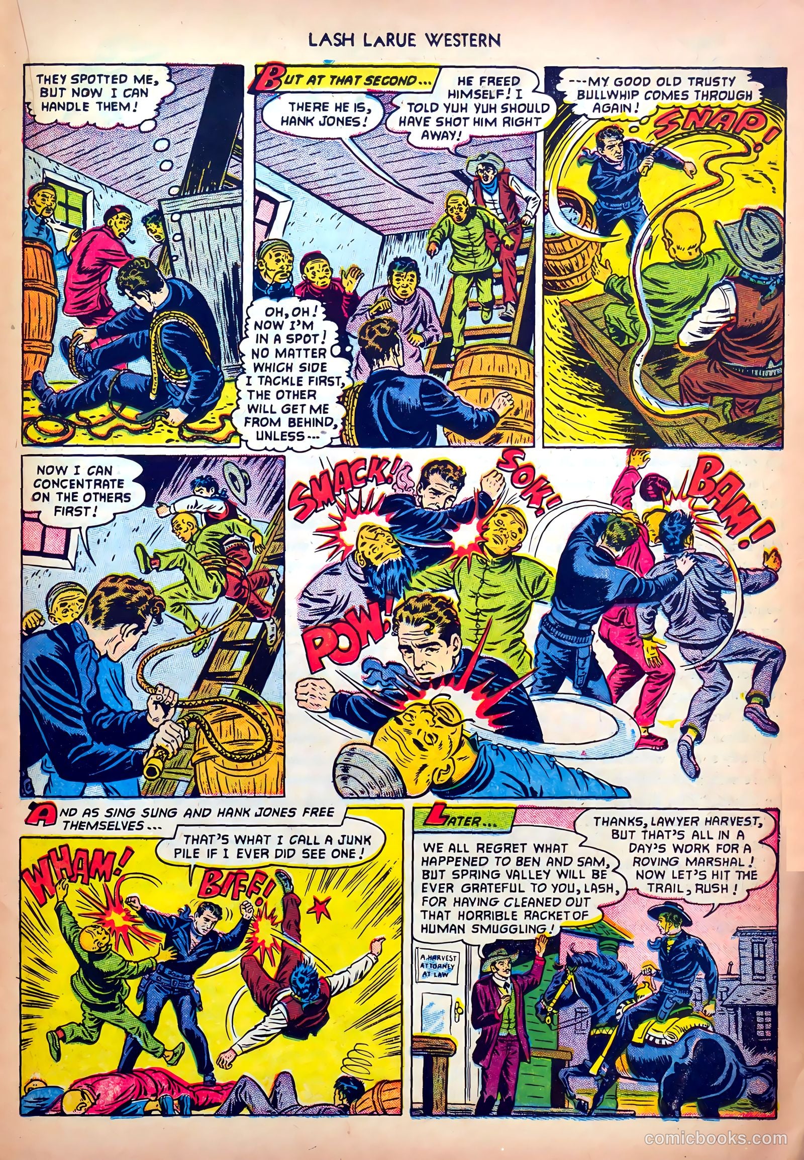 Lash LaRue Western #32 (1952) — page 23 of 36