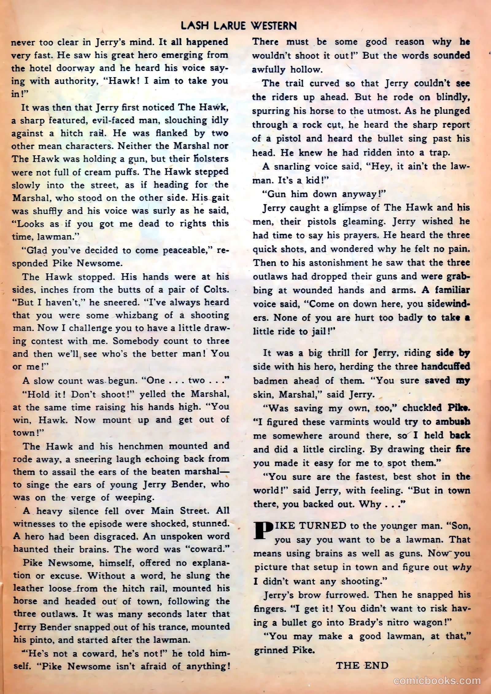Lash LaRue Western #32 (1952) — page 25 of 36