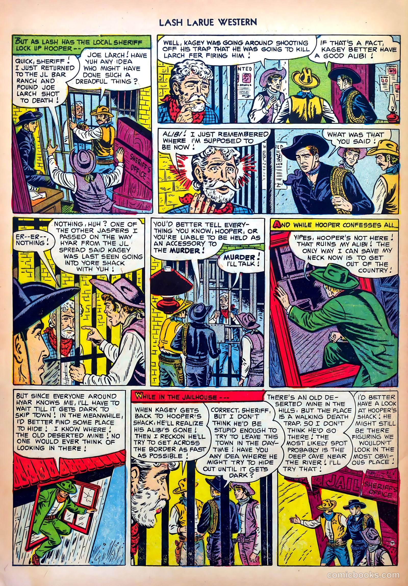 Lash LaRue Western #32 (1952) — page 32 of 36