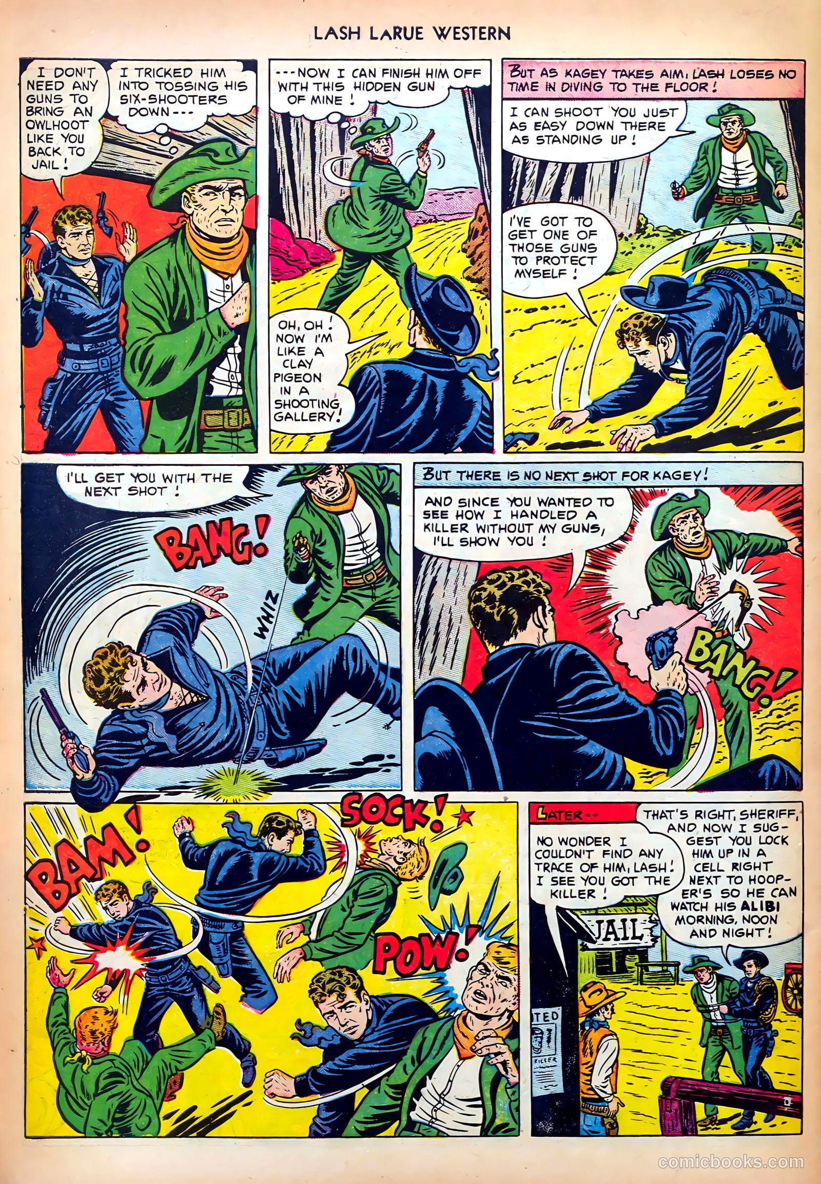 Lash LaRue Western #32 (1952) — page 34 of 36