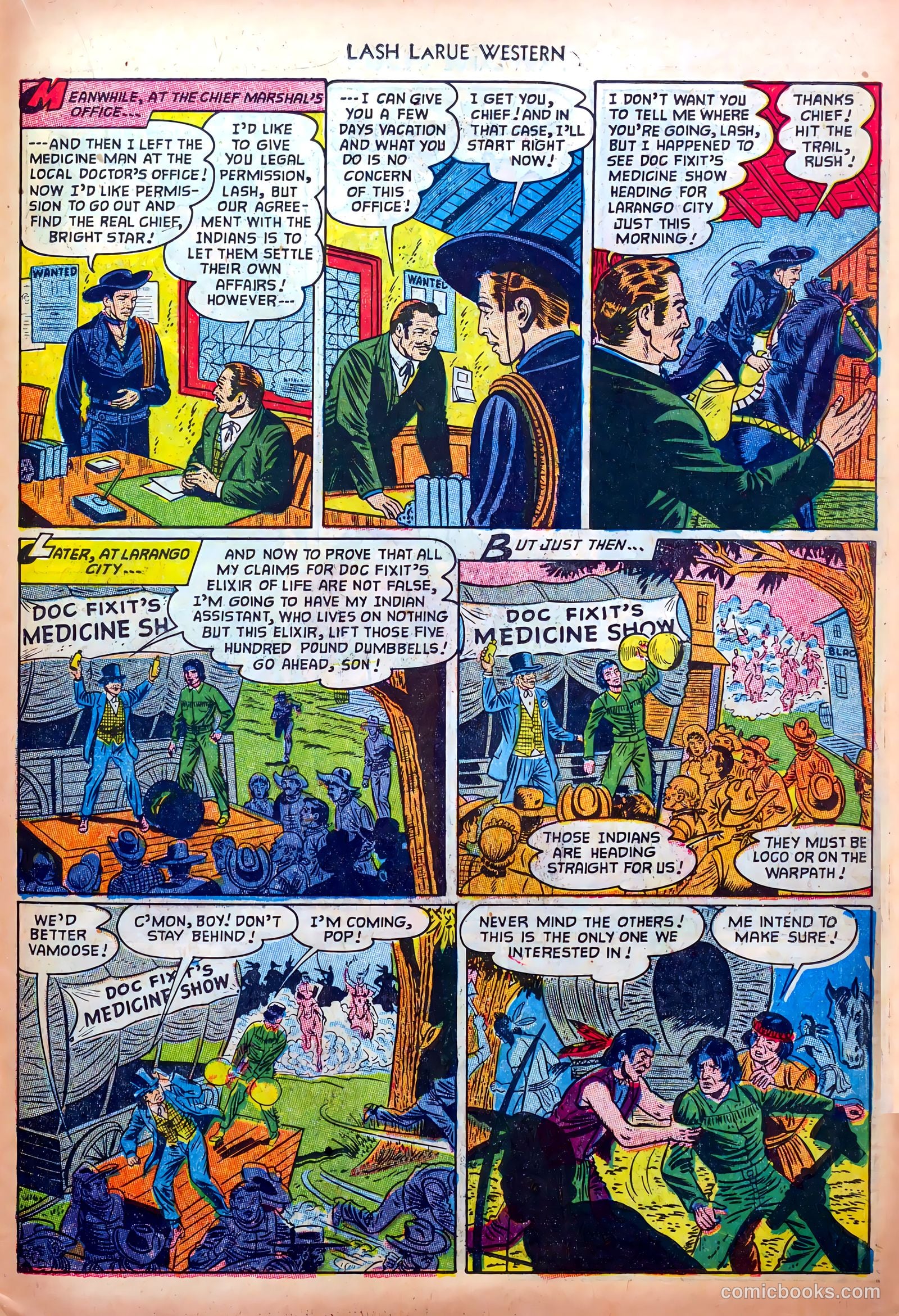 Lash LaRue Western #33 (1952) — page 23 of 36