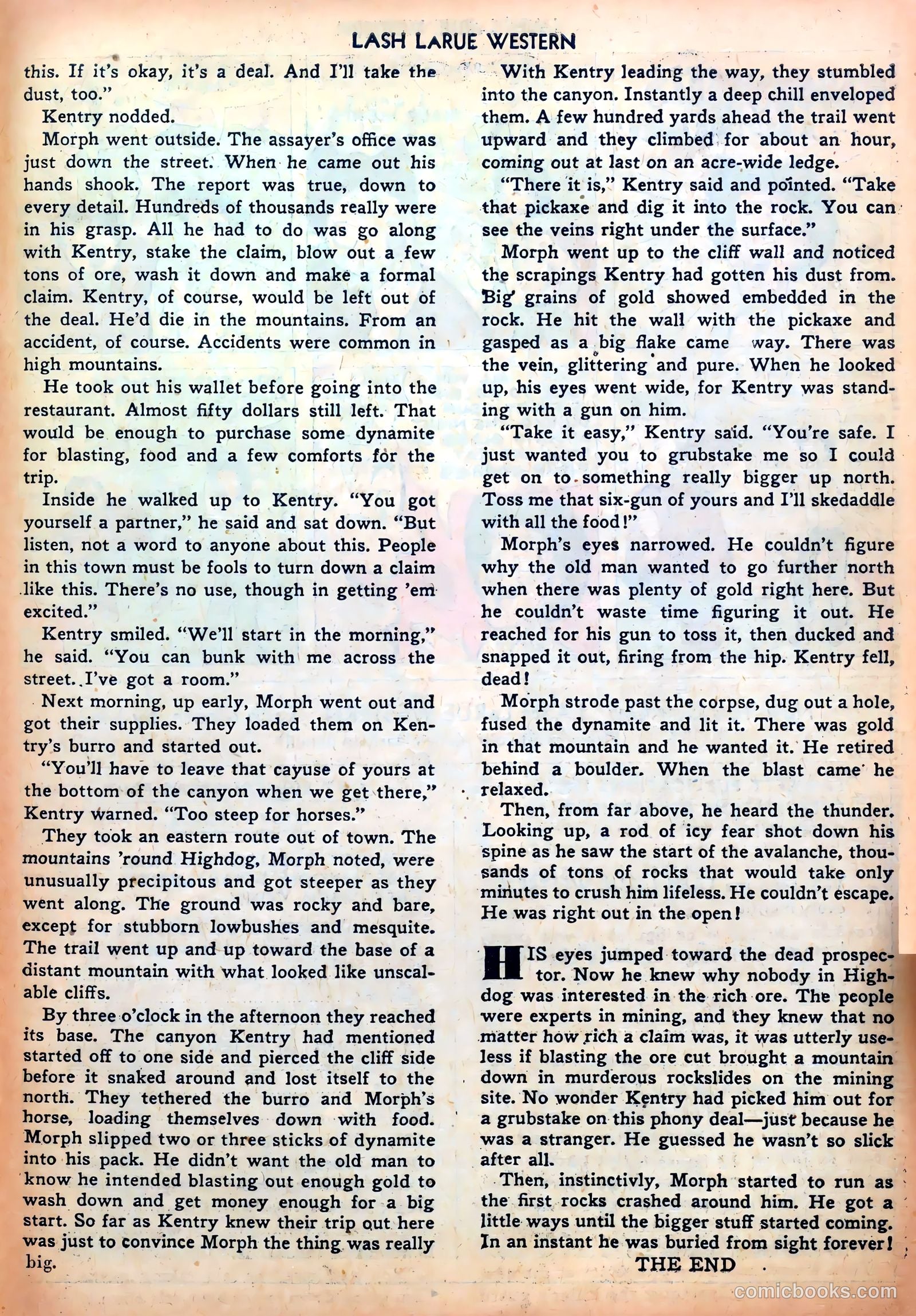 Lash LaRue Western #33 (1952) — page 27 of 36
