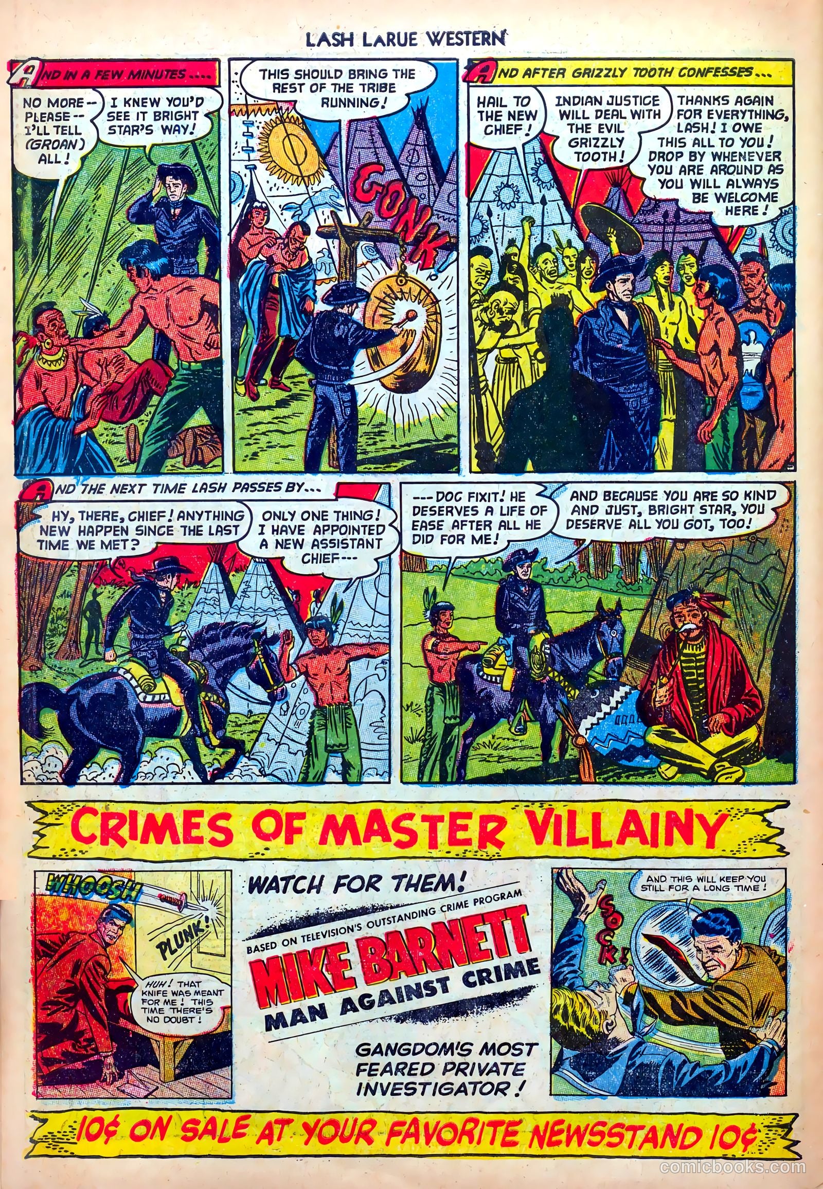 Lash LaRue Western #33 (1952) — page 34 of 36