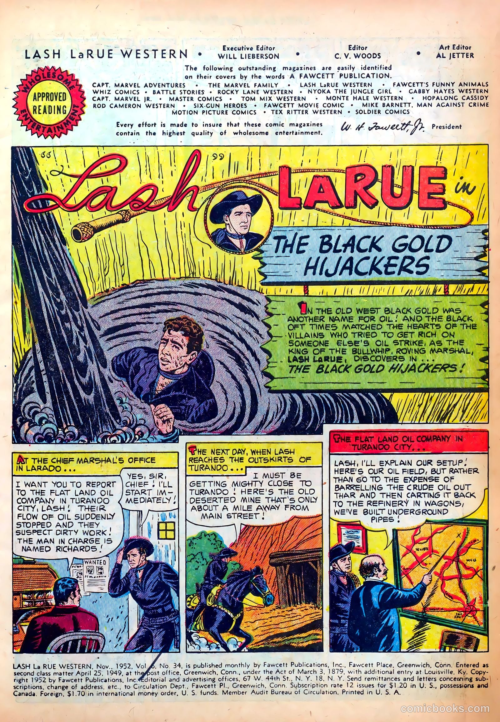 Lash LaRue Western #34 (1952) — page 3 of 36