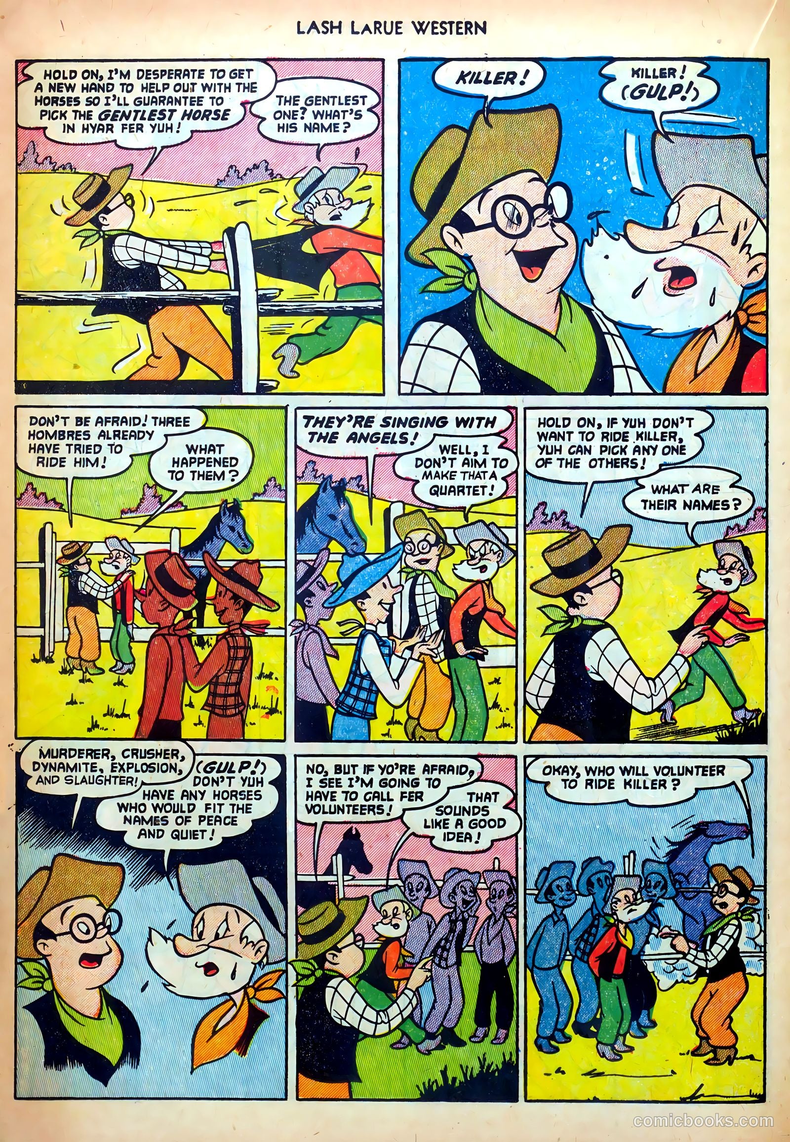 Lash LaRue Western #34 (1952) — page 16 of 36