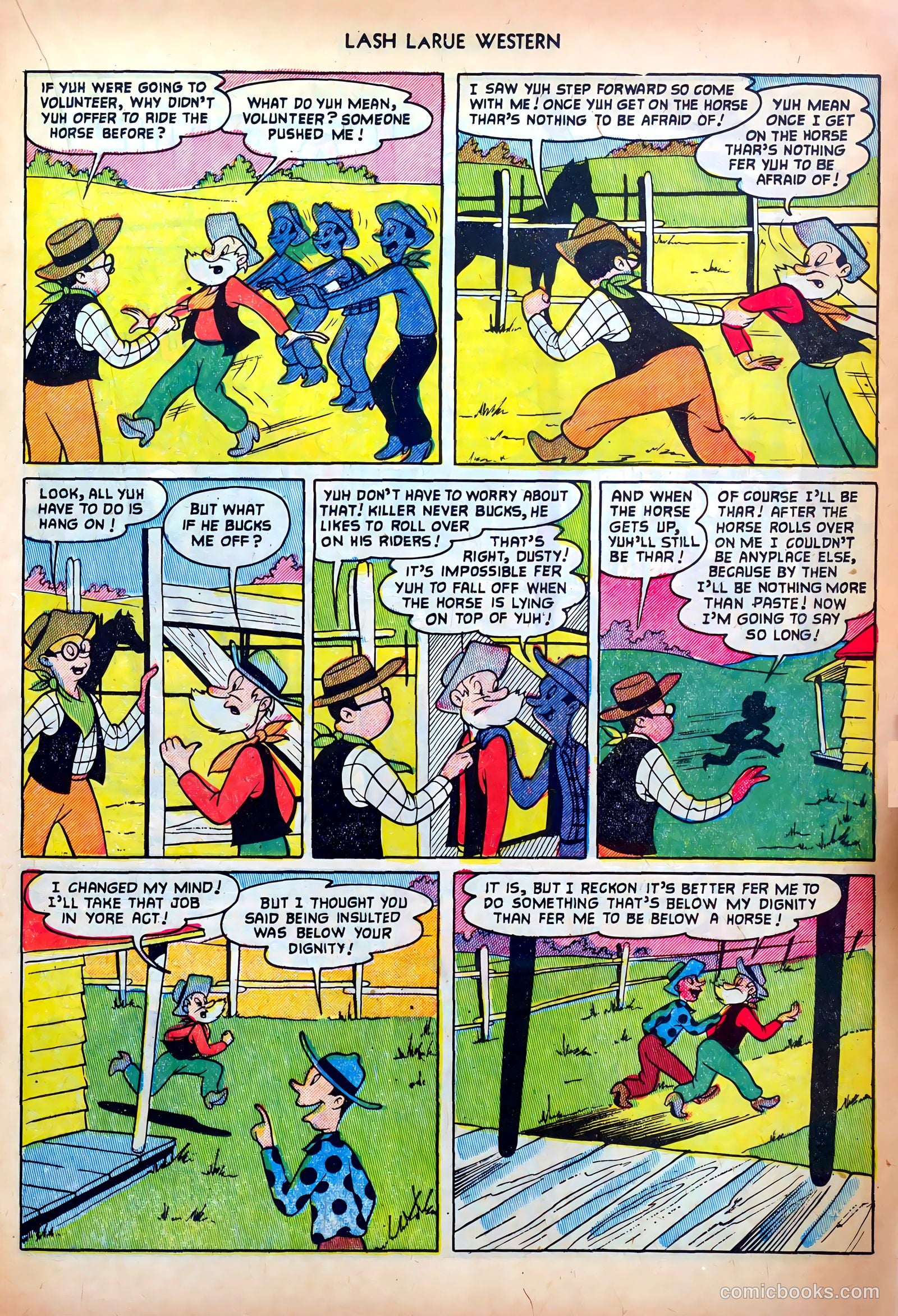 Lash LaRue Western #34 (1952) — page 17 of 36