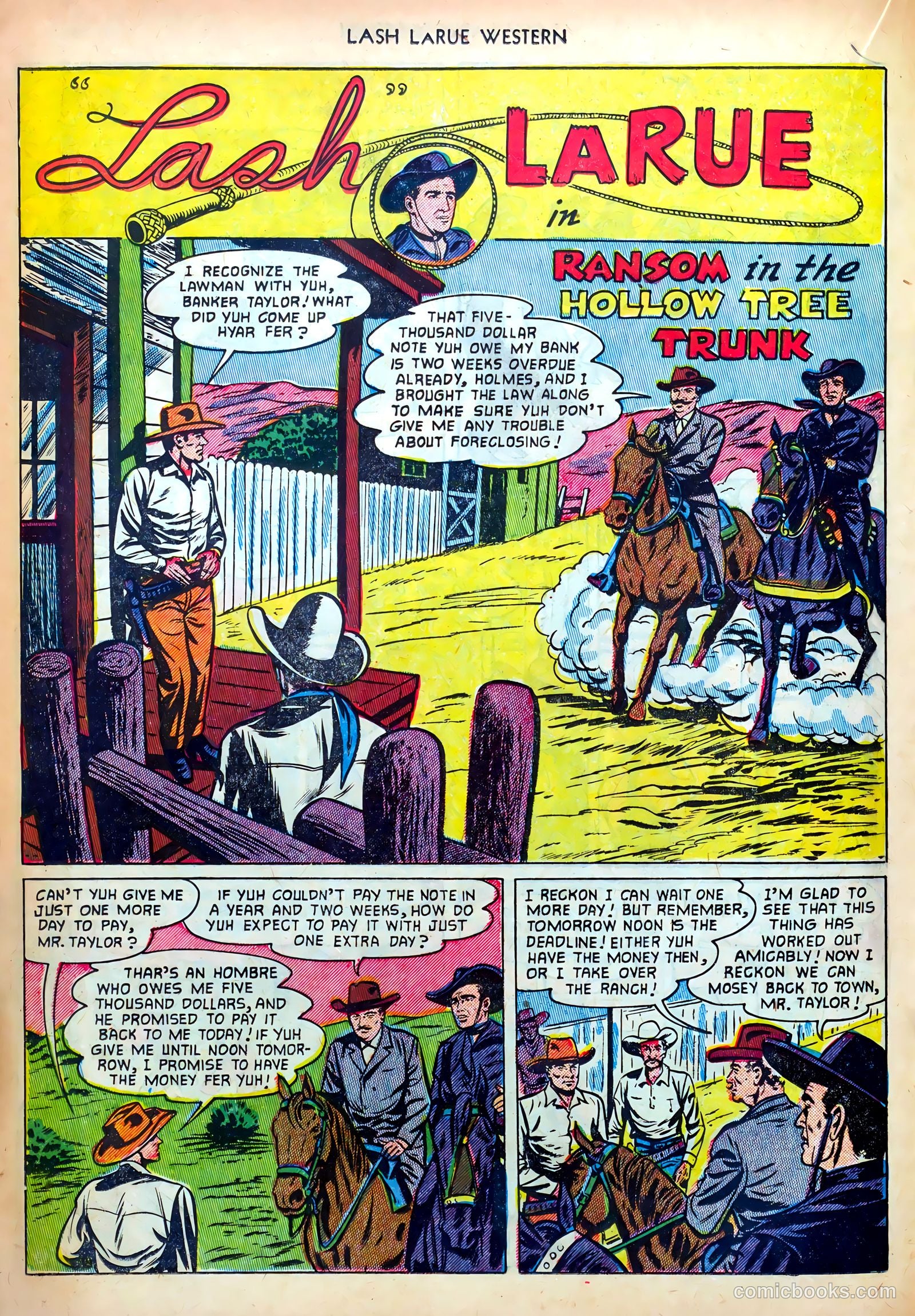 Lash LaRue Western #34 (1952) — page 18 of 36