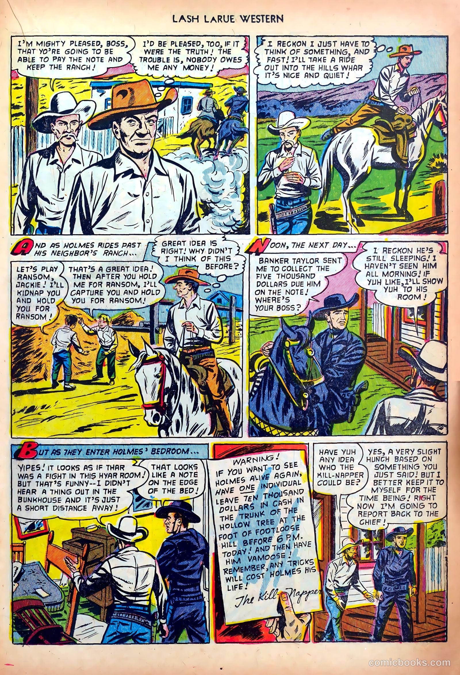 Lash LaRue Western #34 (1952) — page 19 of 36