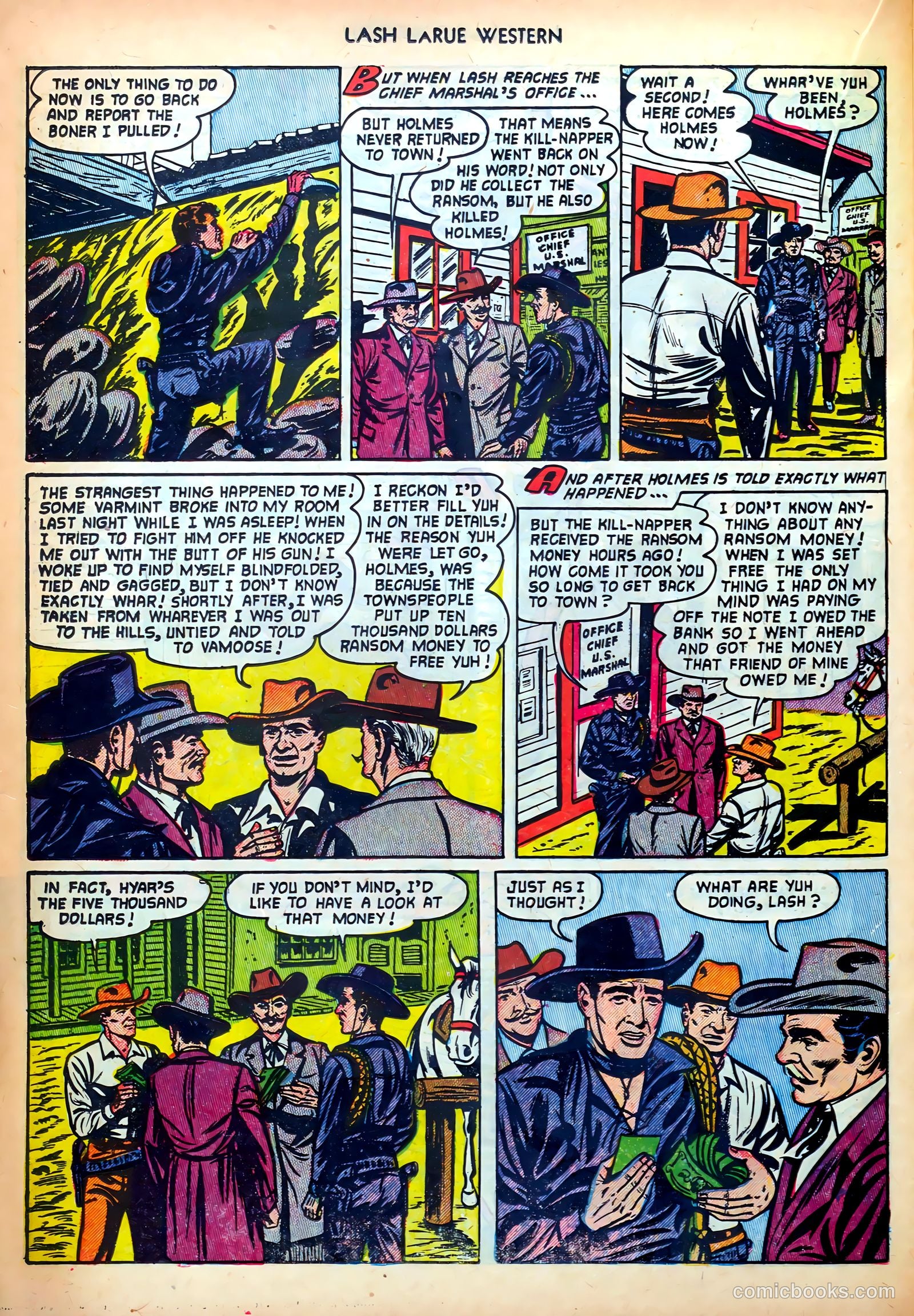 Lash LaRue Western #34 (1952) — page 22 of 36