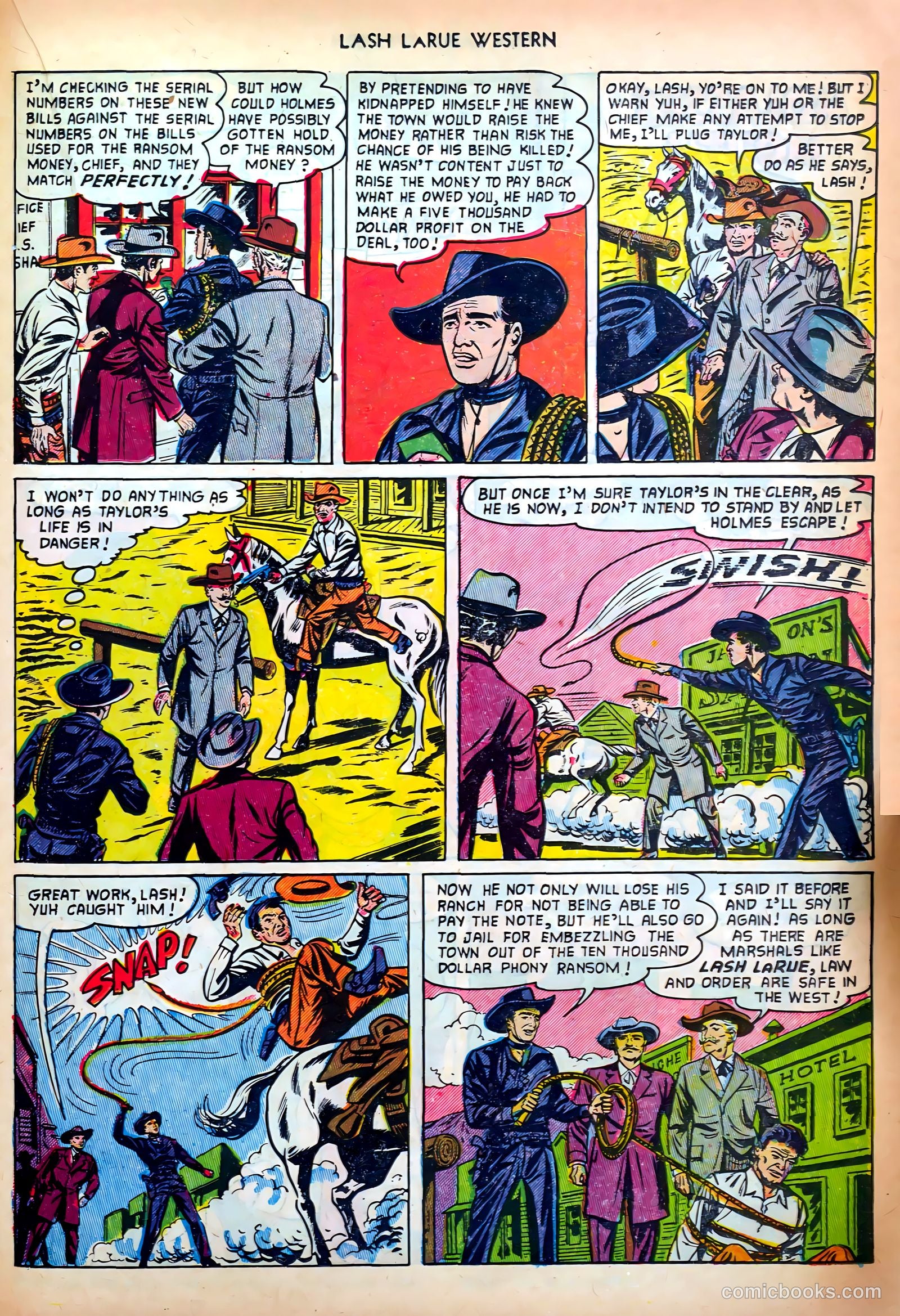 Lash LaRue Western #34 (1952) — page 23 of 36