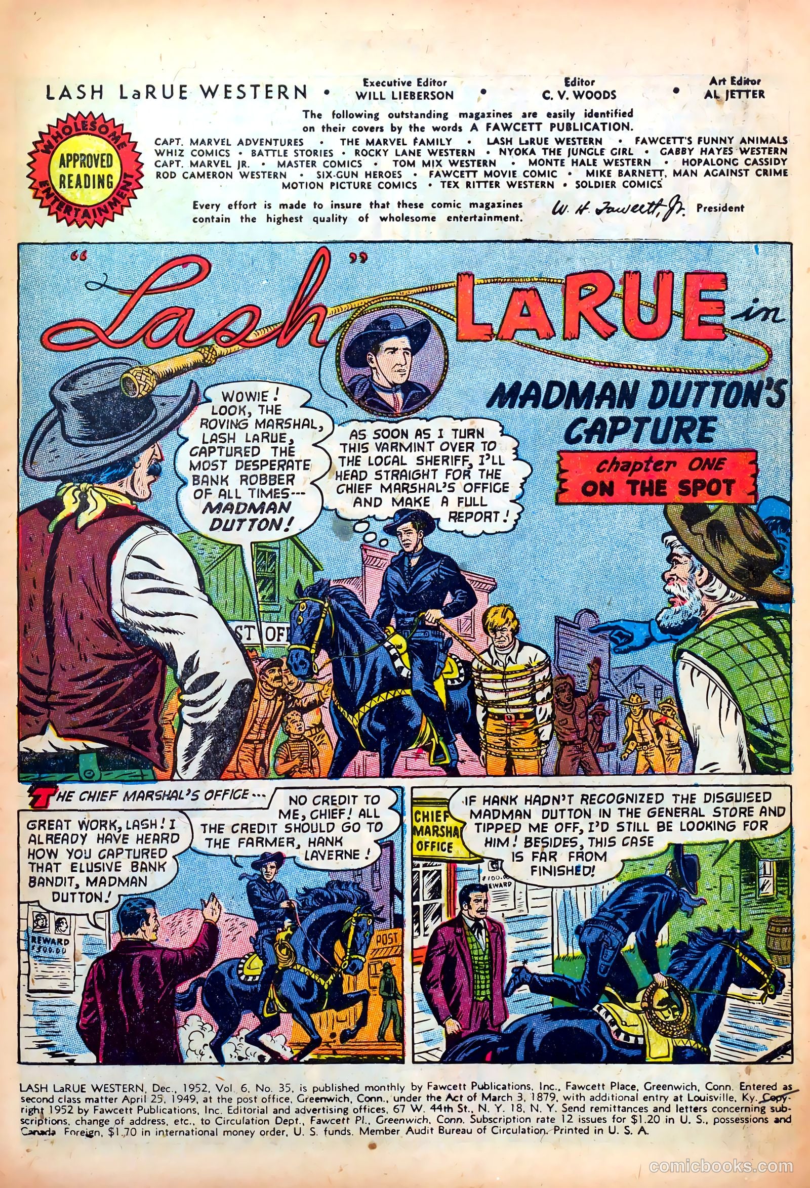 Lash LaRue Western #35 (1952) — page 3 of 36